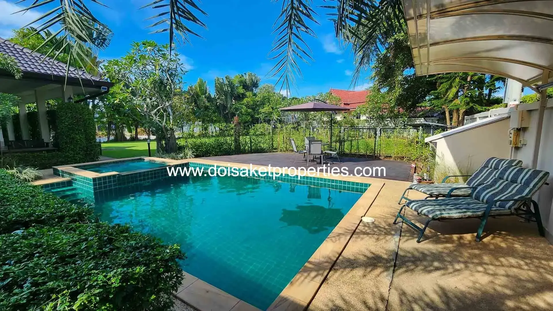 (HS372-05) Beautiful 5 Bedroom Pool Villa With A Large Garden In Doi Saket