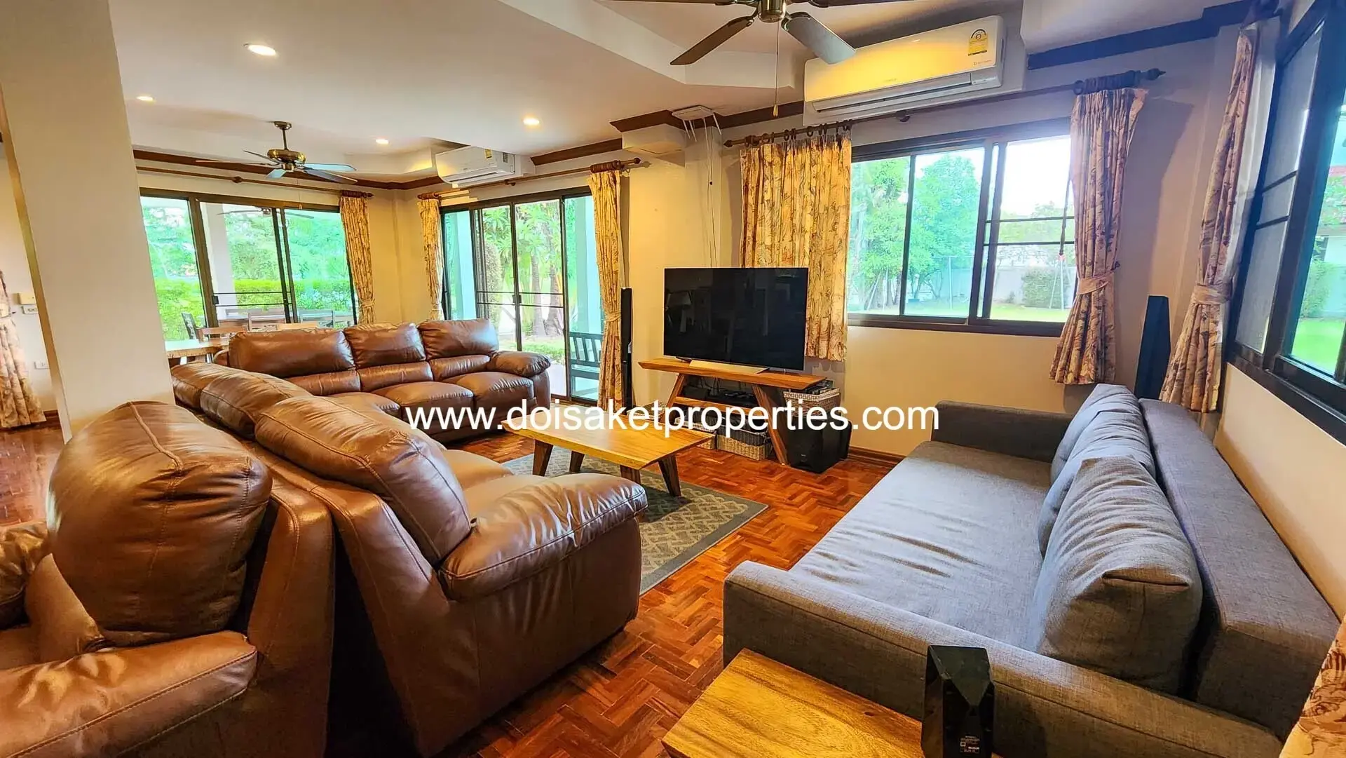 (HS372-05) Beautiful 5 Bedroom Pool Villa With A Large Garden In Doi Saket