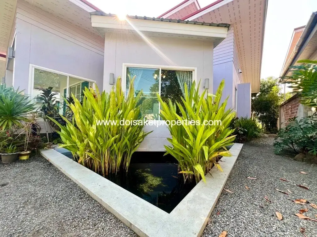 (HS373-03) Fully-Furnished 3-Bedroom Single-Storey Home for Sale in Talat Kwan, Doi Saket