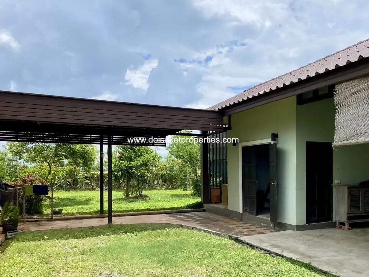 (HS379-05) Lovely Garden Home and Guest Houses with Rice Field Views for Sale in Wiang Pa Pao, Chiang Rai