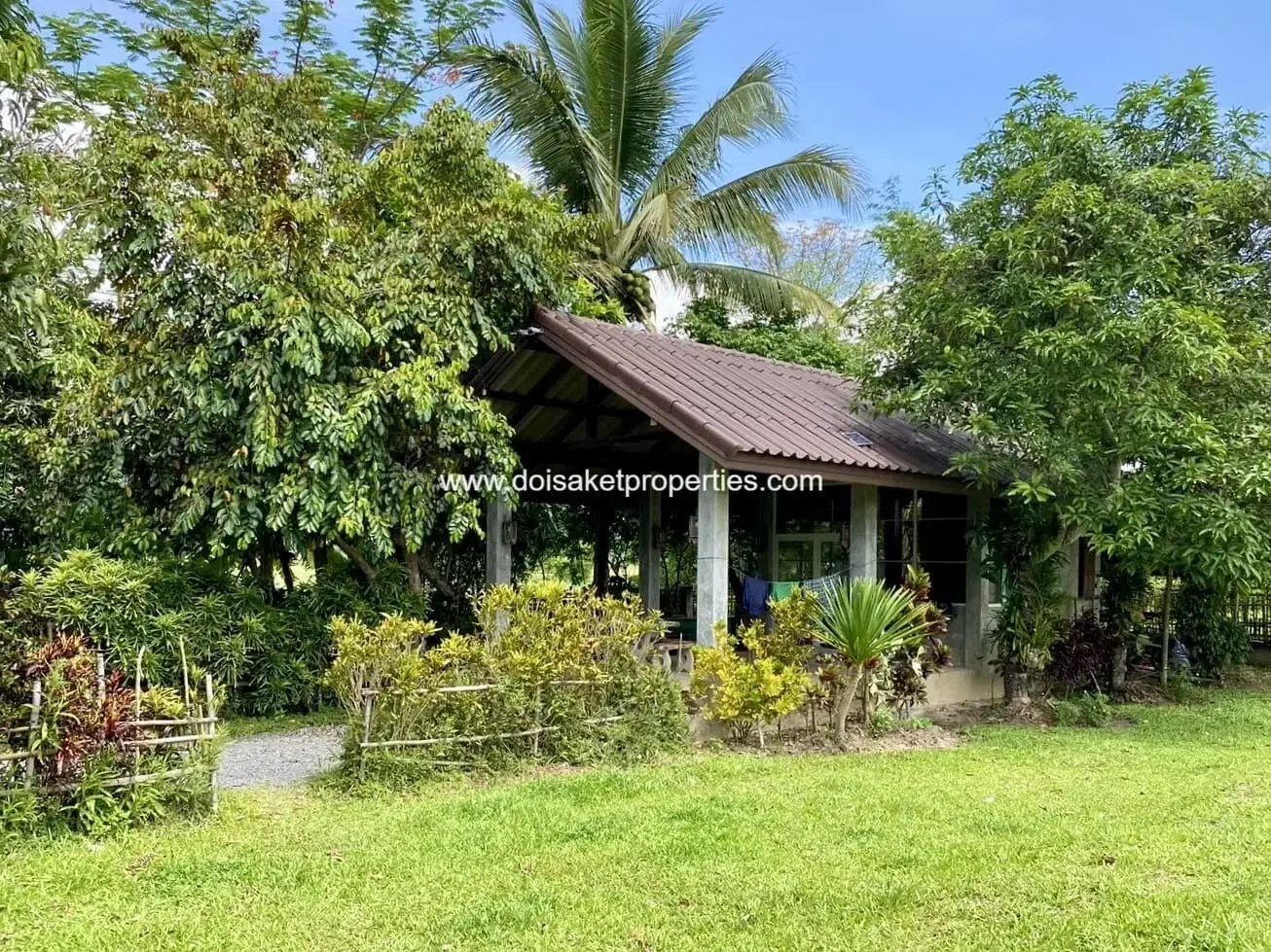 (HS379-05) Lovely Garden Home and Guest Houses with Rice Field Views for Sale in Wiang Pa Pao, Chiang Rai
