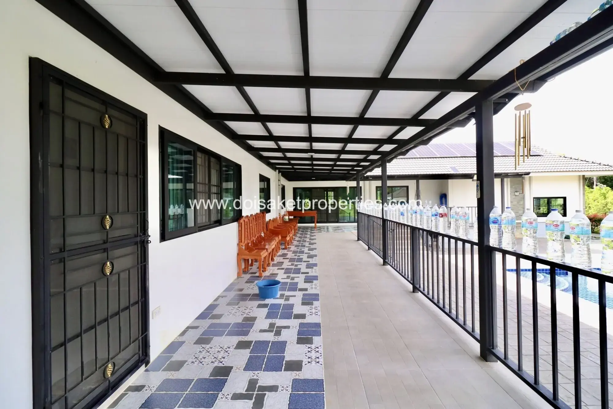 (HS380-07)Nice Modern Family Home with Garden and Pool for sale in San Pu Loei, Doi Saket, Chiang Mai