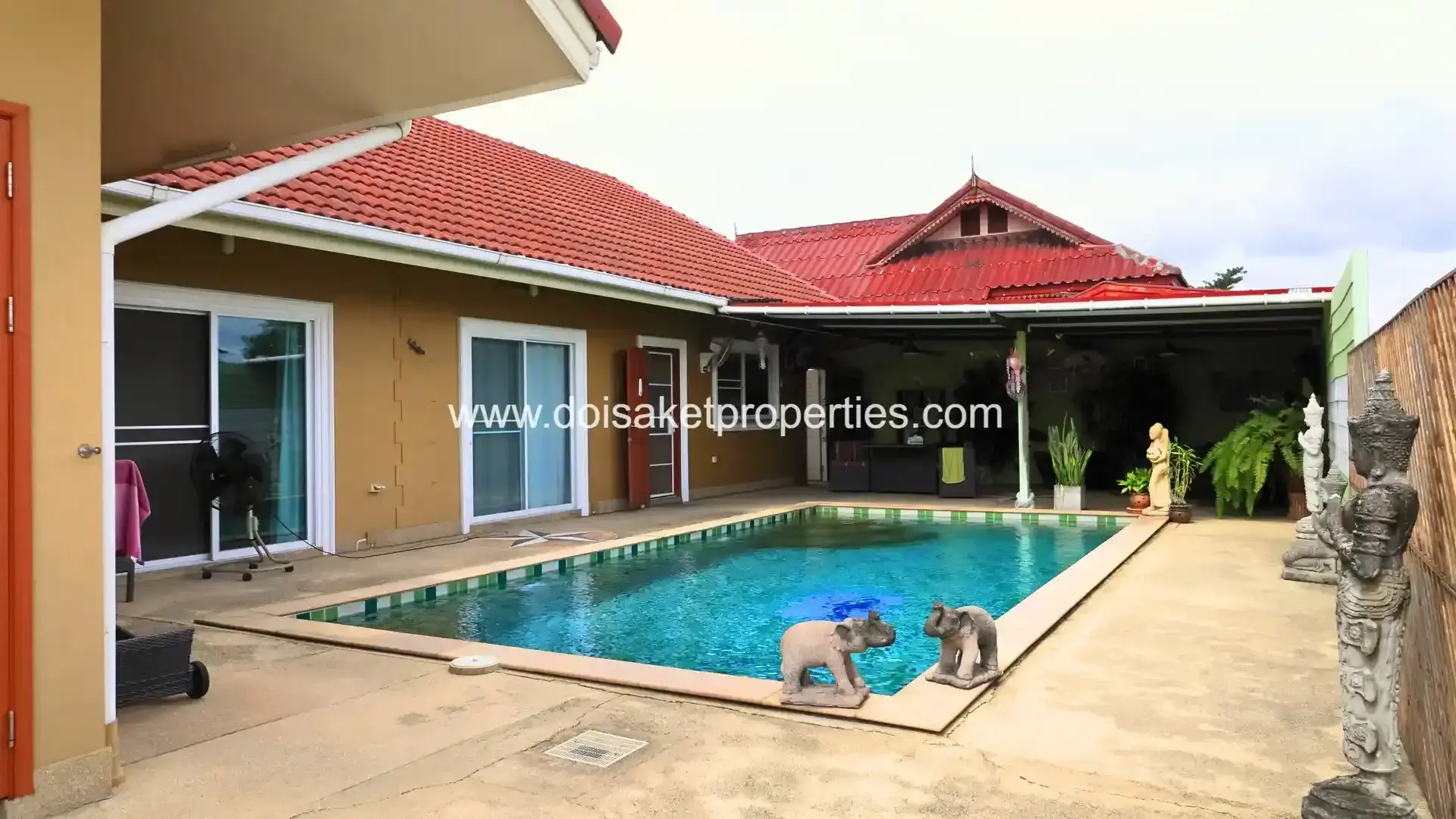 (HS381-02) Charming 2-Bedroom Home with Private Pool and Rice Field Views in Pa Pong, Doi Saket