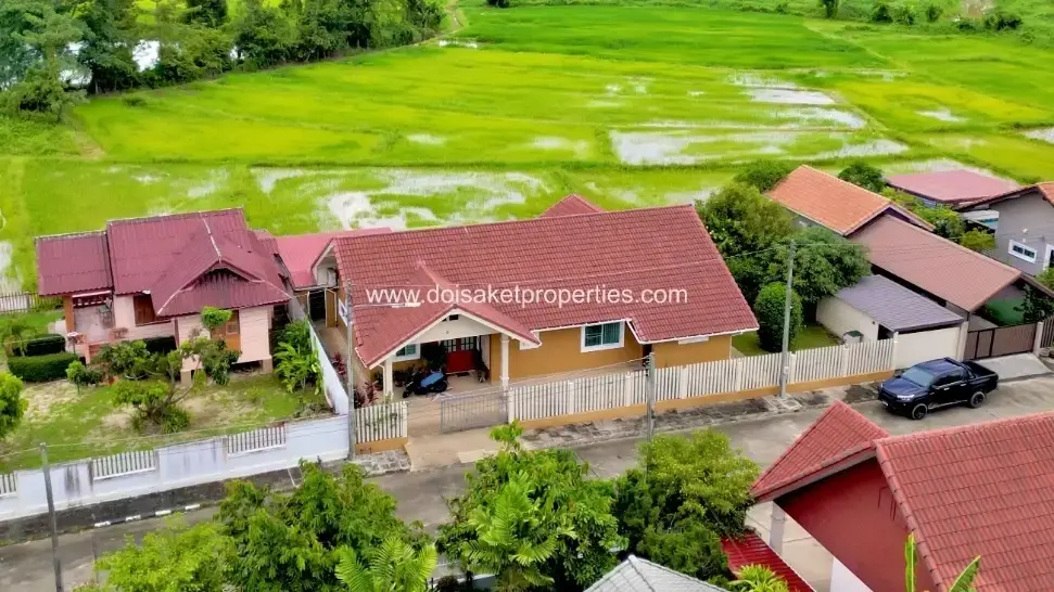 (HS381-02) Charming 2-Bedroom Home with Private Pool and Rice Field Views in Pa Pong, Doi Saket