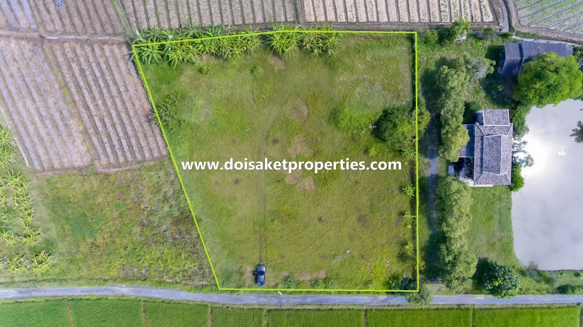 (LS375-01) 1 ½ Rai of Nice Land with Good Views for Sale in Mae Pong, Doi Saket, Chiang Mai