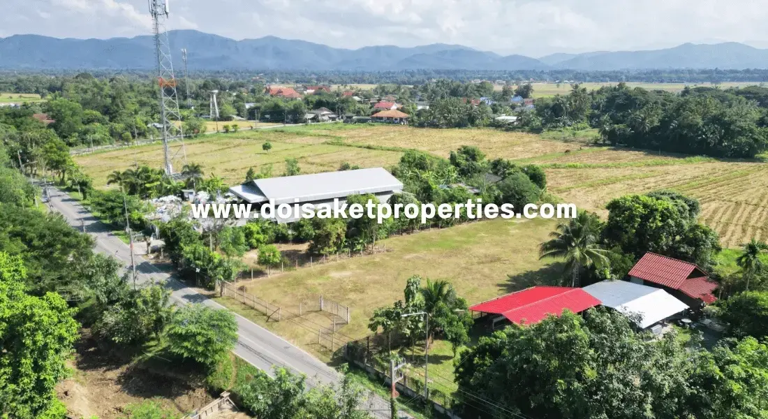 (LS380-01) 1-Rai of Prime Land for Sale in Luang Nuea, Doi Saket, Chiang Mai