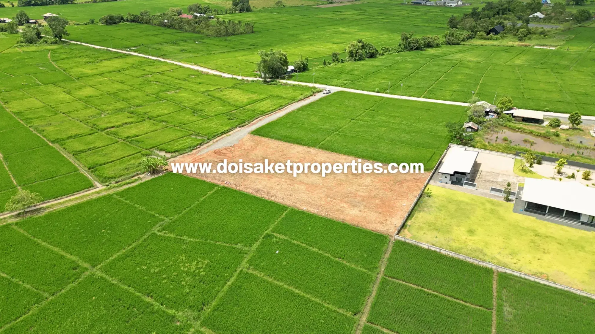 (LS387-02) 2 Rai of Land with Great Views for Sale in Pa Pong, Doi Saket, Chiang Mai