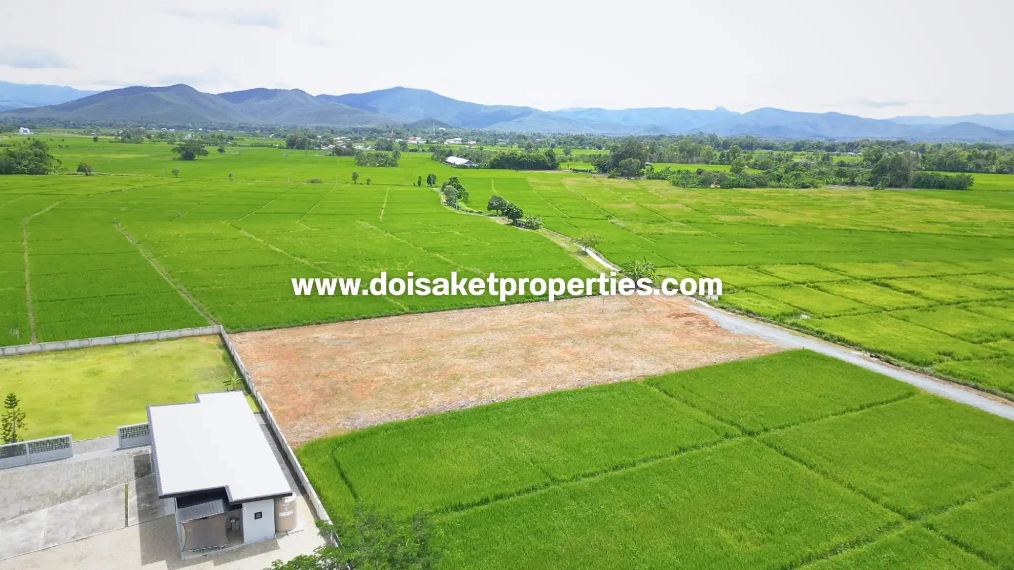 (LS387-02) 2 Rai of Land with Great Views for Sale in Pa Pong, Doi Saket, Chiang Mai