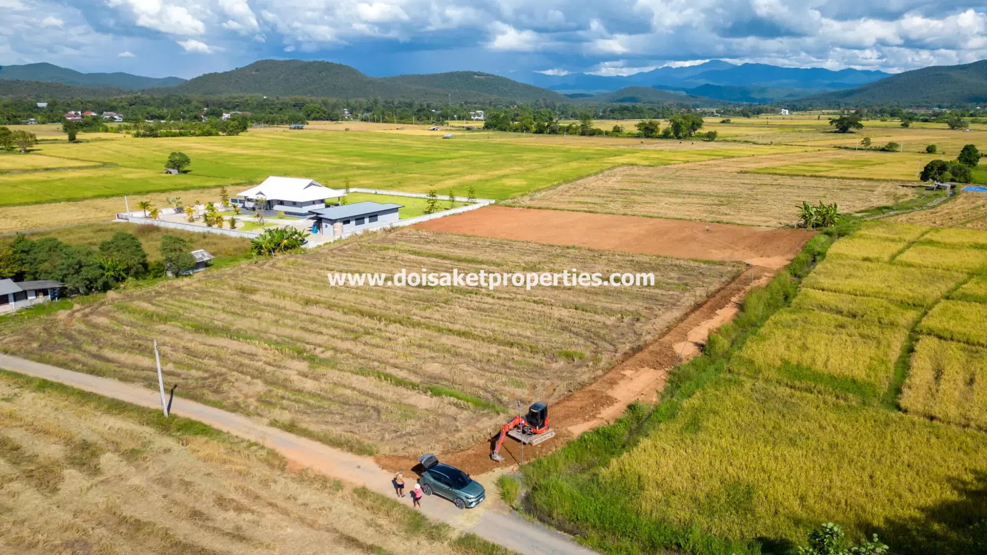 (LS387-02) 2 Rai of Land with Great Views for Sale in Pa Pong, Doi Saket, Chiang Mai