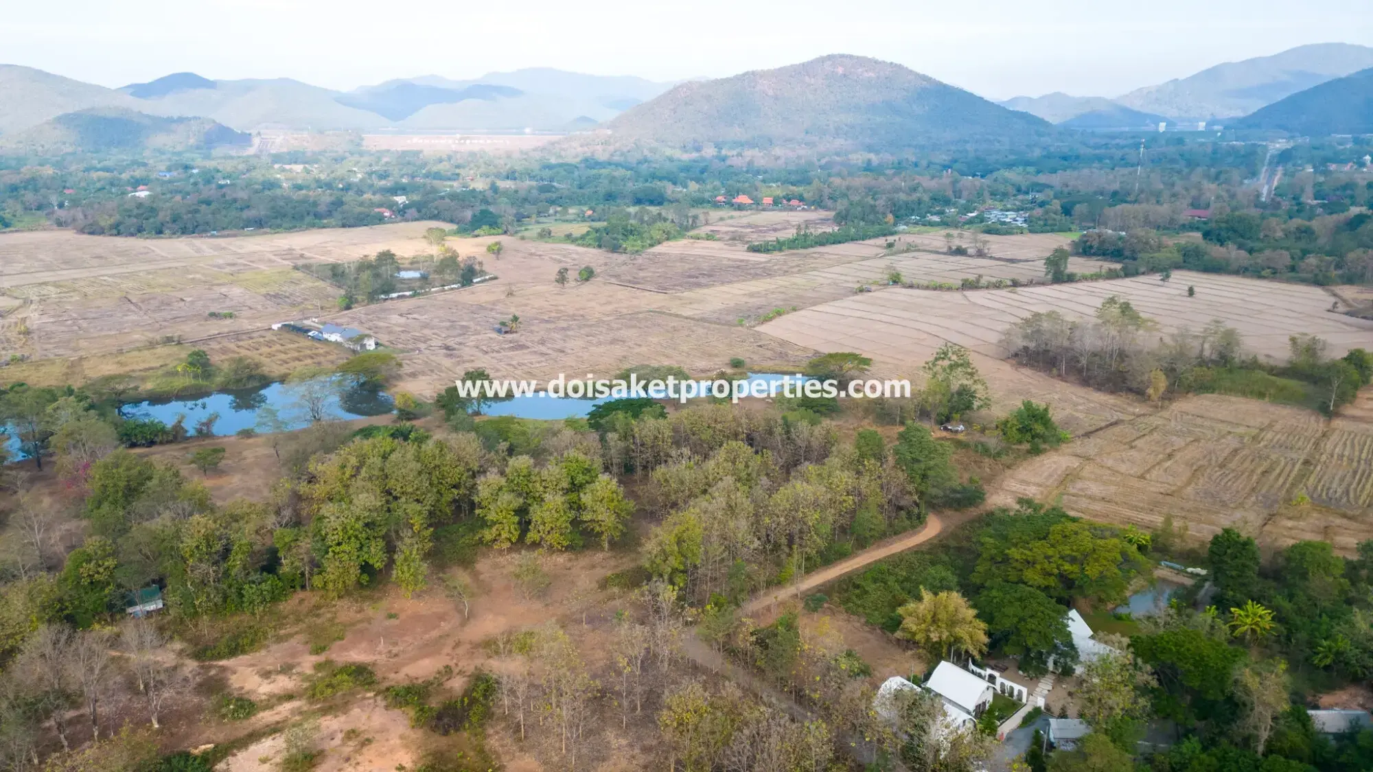 (LS390-19) Great 19.5+ Rai Plot of Land for Sale in Luang Nua, Doi Saket