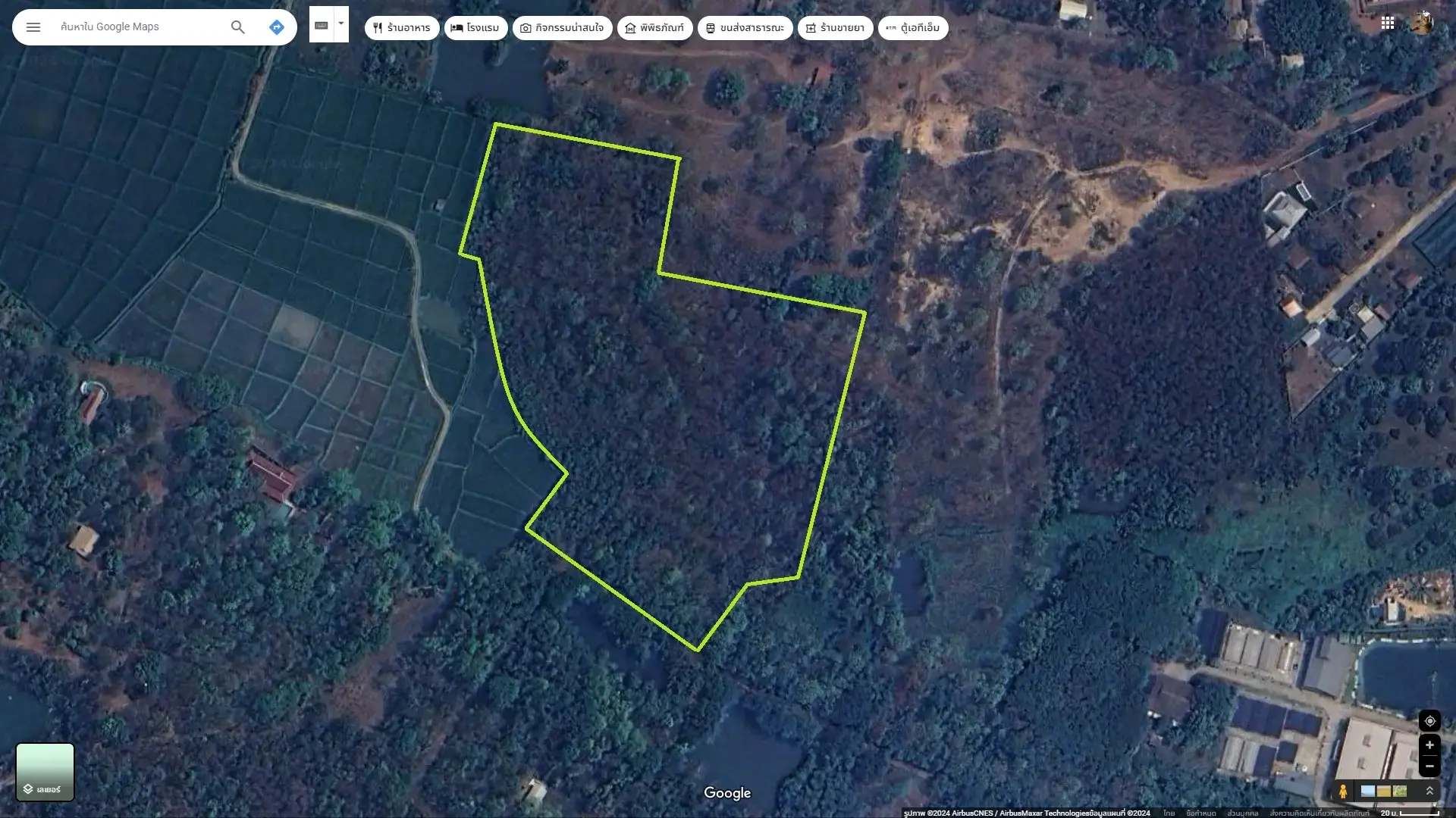 (LS390-19) Great 19.5+ Rai Plot of Land for Sale in Luang Nua, Doi Saket