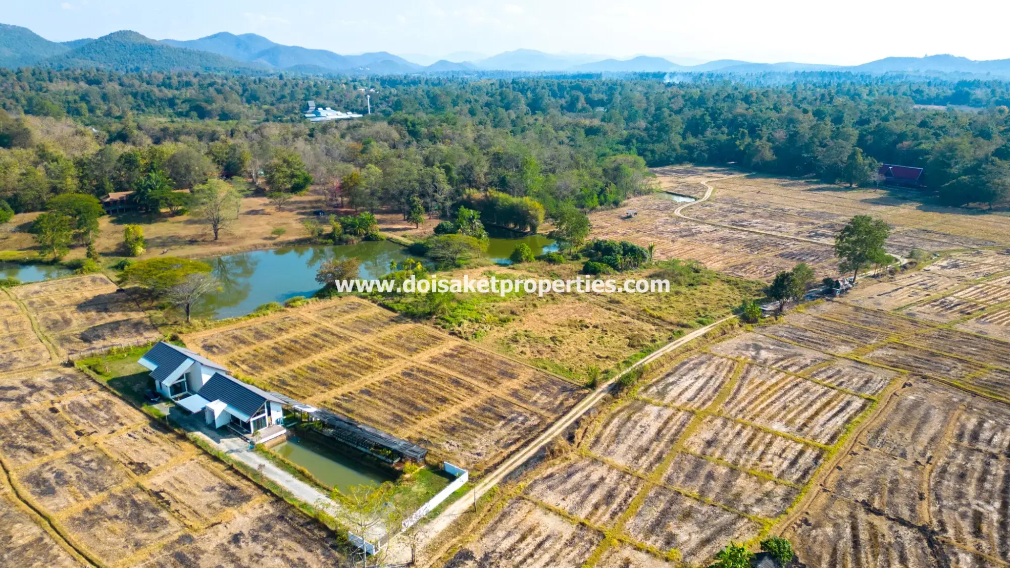 (LS392-68) Amazing 68+ Rai Plot of Land with Stunning Views for Sale in Luang Nua, Doi Saket