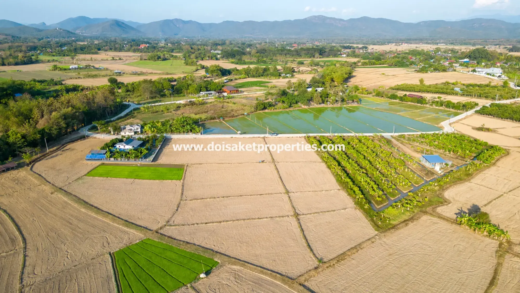 (LS389-03) Nice 3+ Rai Plot of Land with Great Views for Sale in Luang Nua, Doi Saket