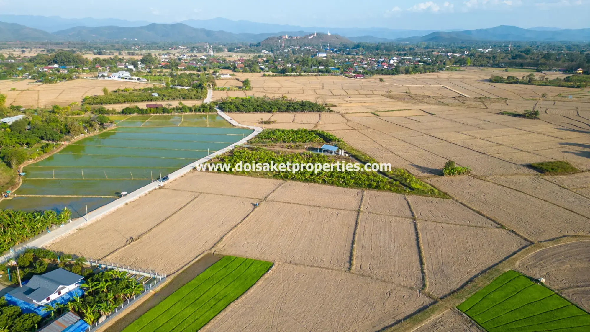 (LS389-03) Nice 3+ Rai Plot of Land with Great Views for Sale in Luang Nua, Doi Saket