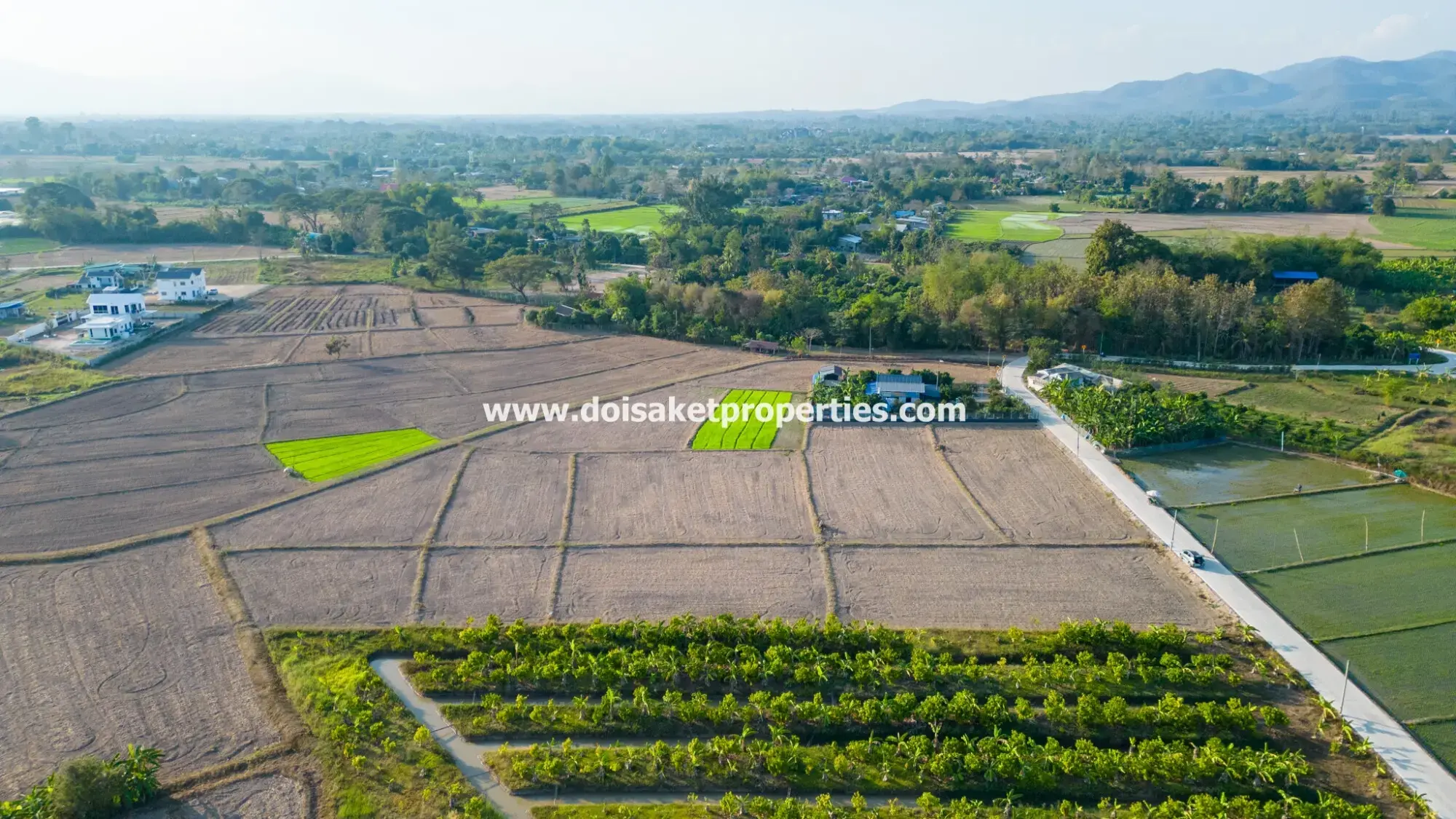 (LS389-03) Nice 3+ Rai Plot of Land with Great Views for Sale in Luang Nua, Doi Saket