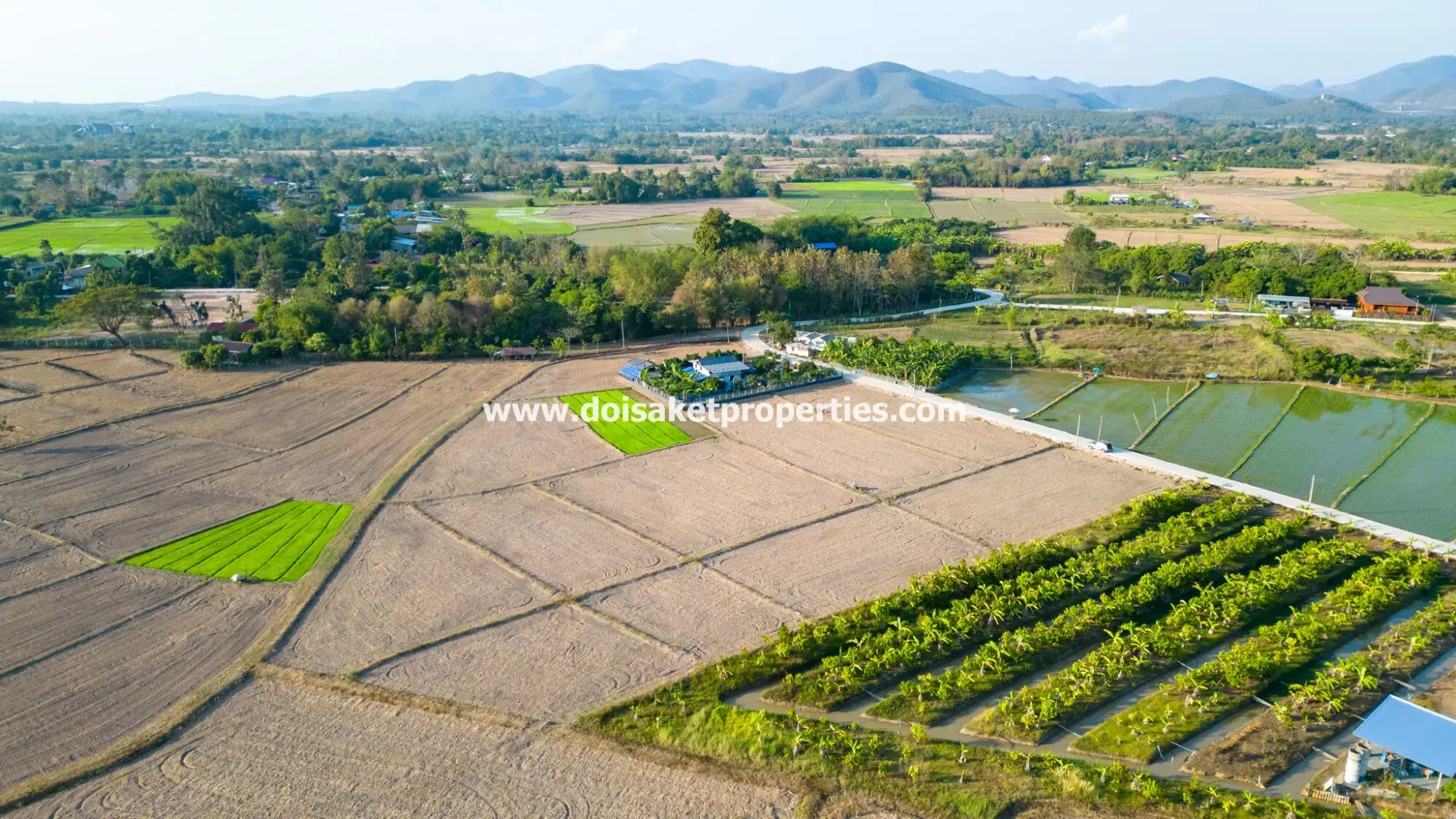(LS389-03) Nice 3+ Rai Plot of Land with Great Views for Sale in Luang Nua, Doi Saket