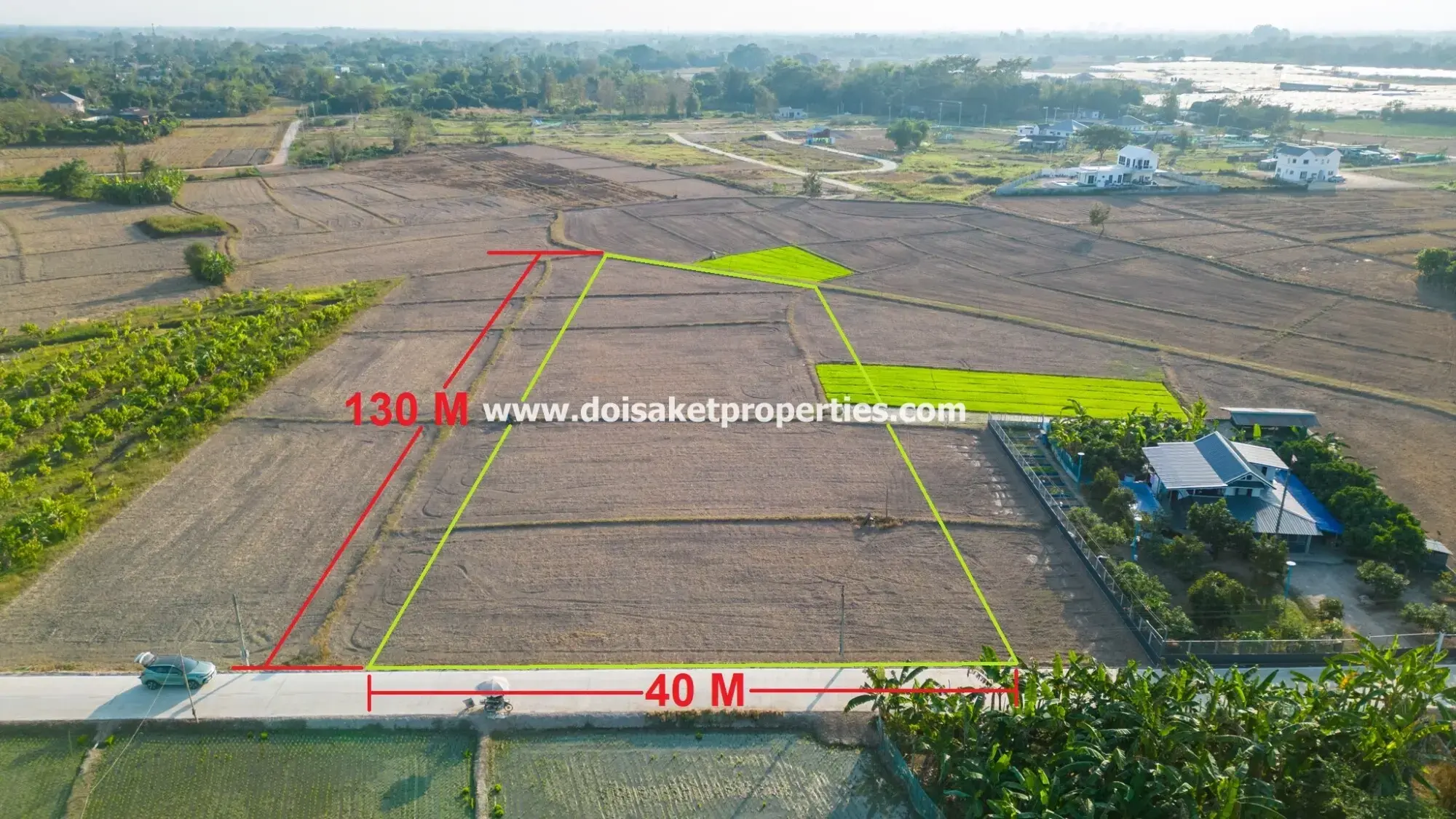 (LS389-03) Nice 3+ Rai Plot of Land with Great Views for Sale in Luang Nua, Doi Saket