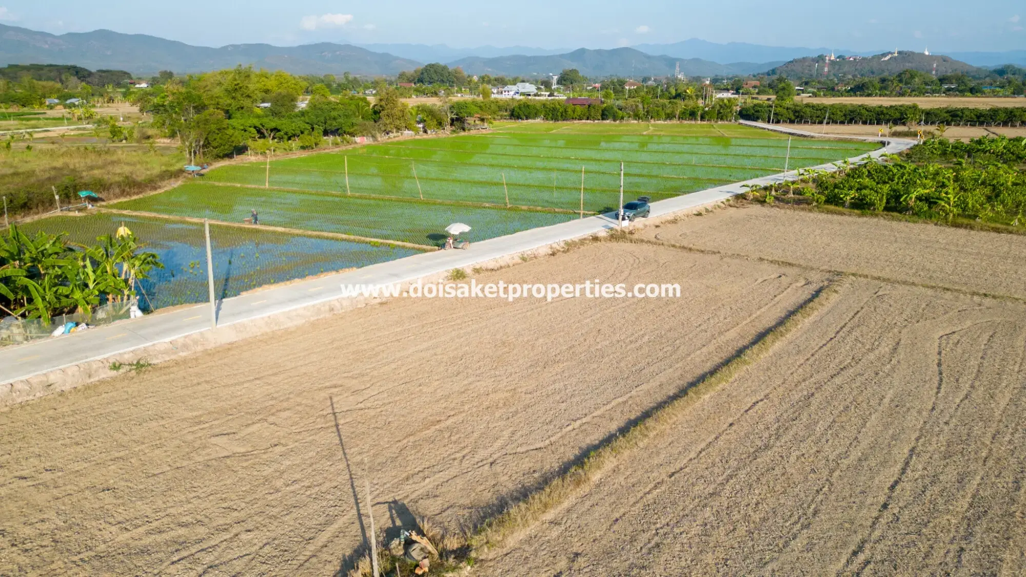 (LS389-03) Nice 3+ Rai Plot of Land with Great Views for Sale in Luang Nua, Doi Saket