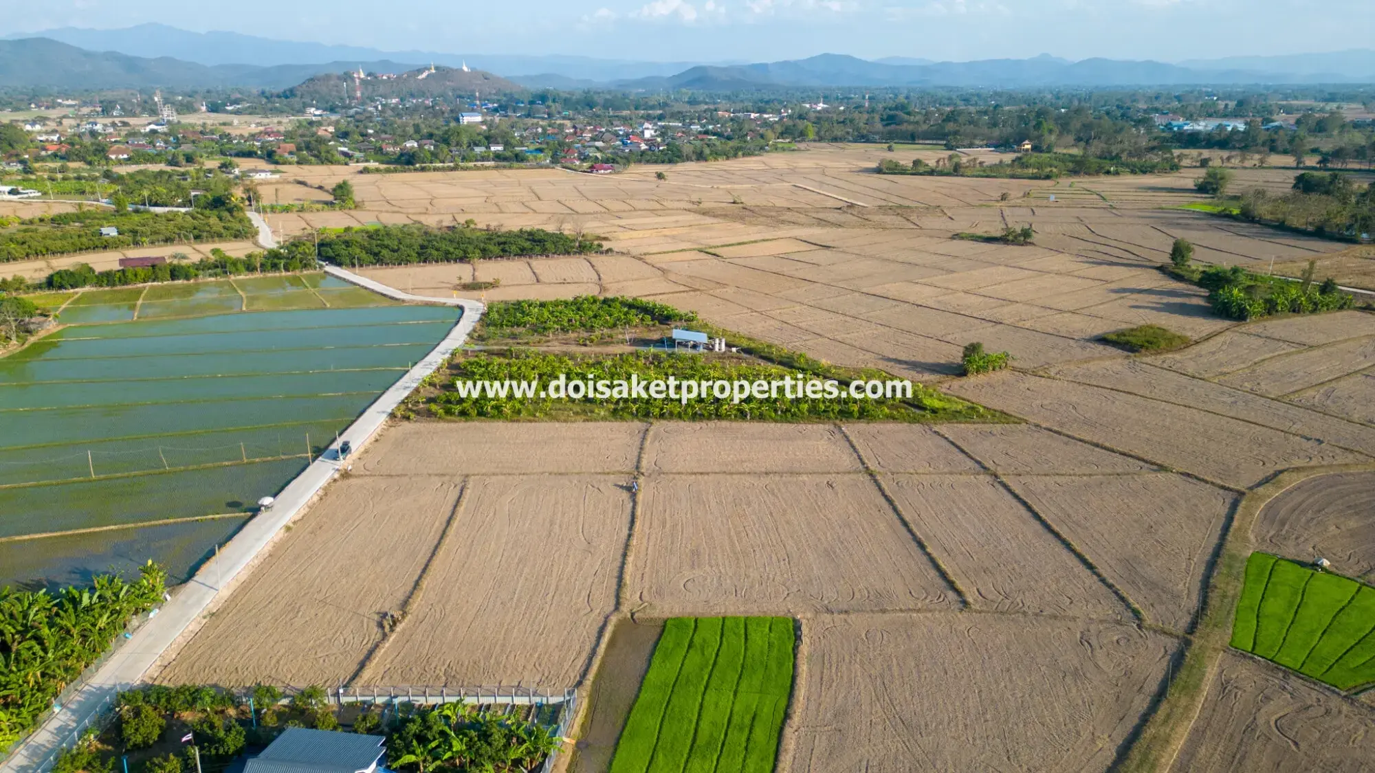 (LS389-03) Nice 3+ Rai Plot of Land with Great Views for Sale in Luang Nua, Doi Saket
