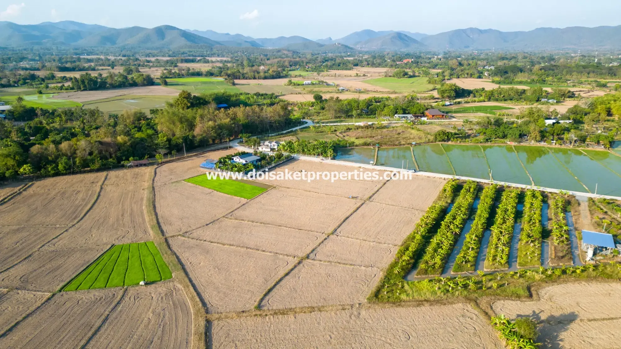(LS389-03) Nice 3+ Rai Plot of Land with Great Views for Sale in Luang Nua, Doi Saket