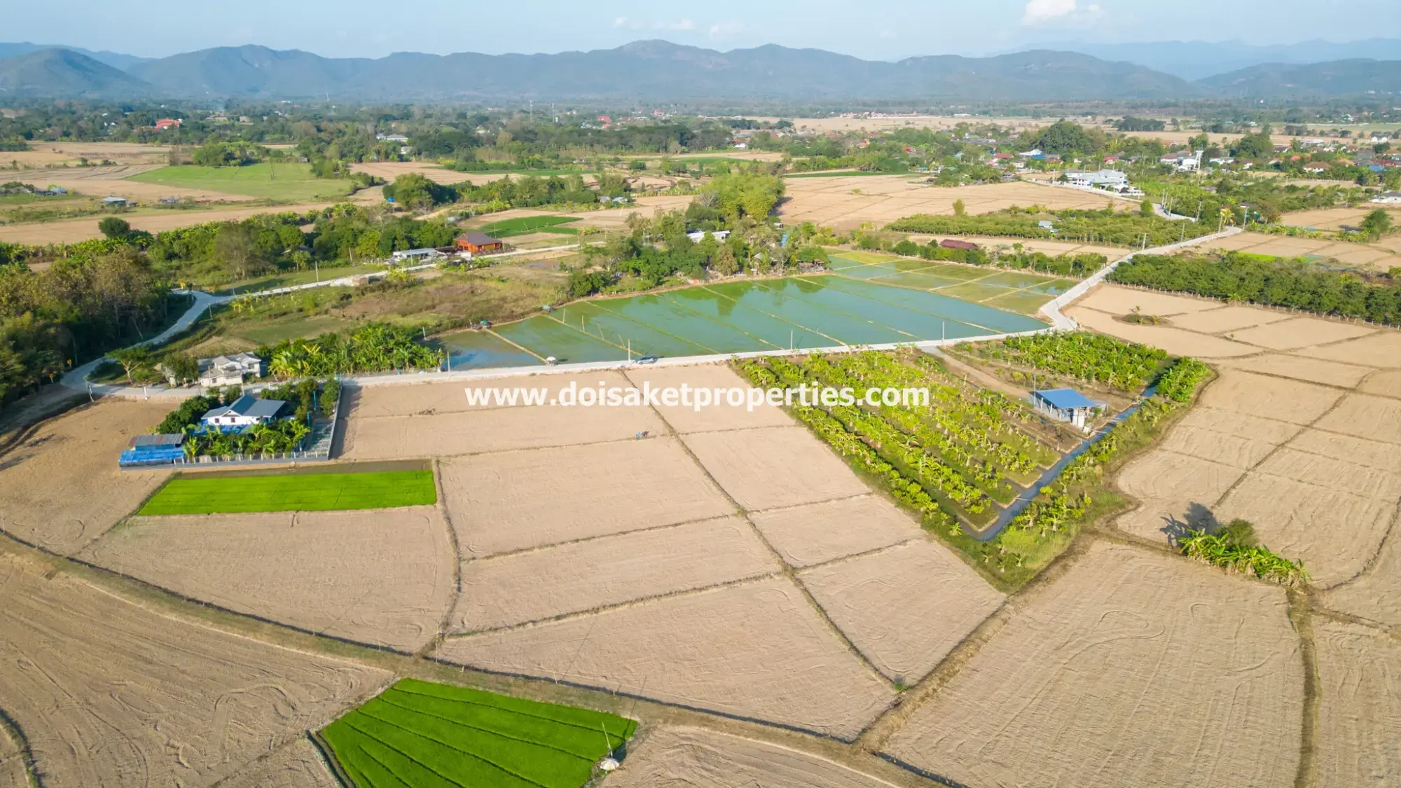 (LS389-03) Nice 3+ Rai Plot of Land with Great Views for Sale in Luang Nua, Doi Saket