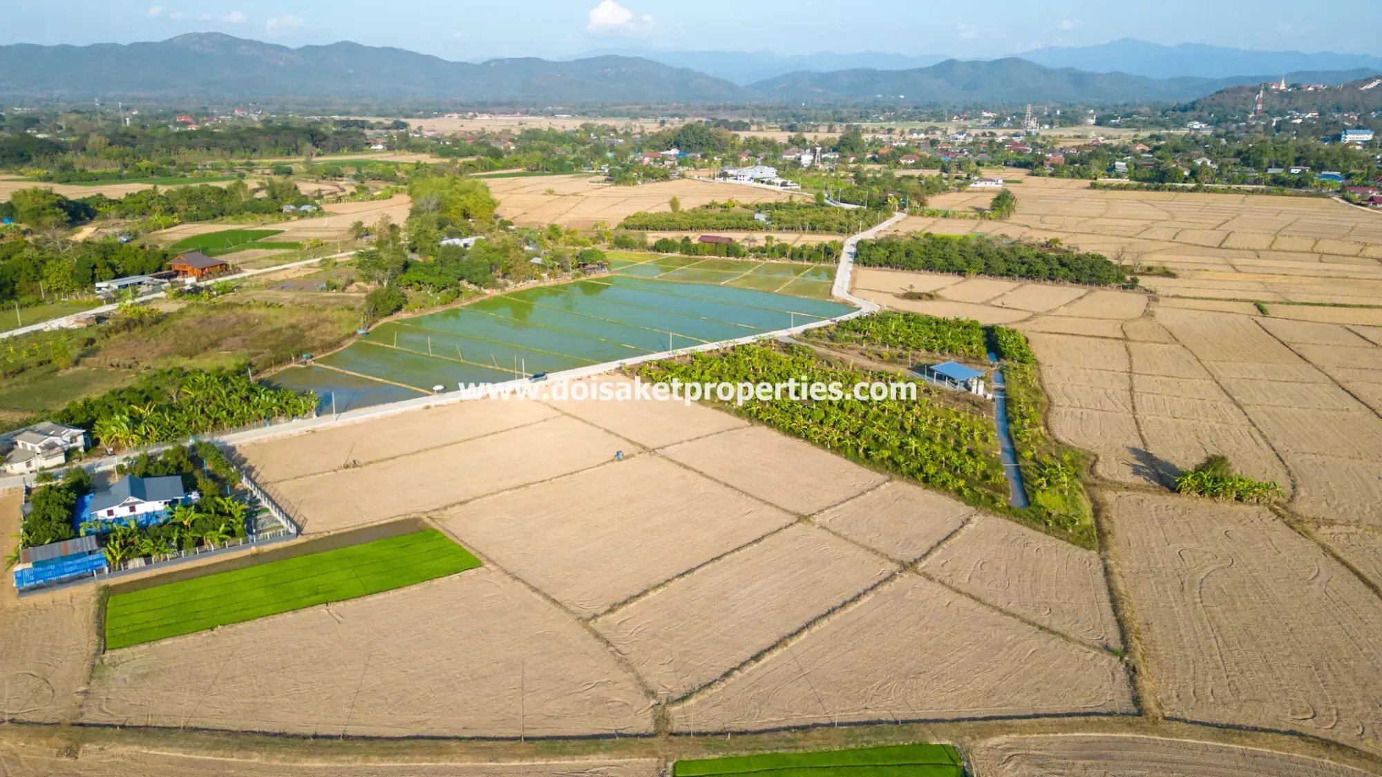 (LS389-03) Nice 3+ Rai Plot of Land with Great Views for Sale in Luang Nua, Doi Saket