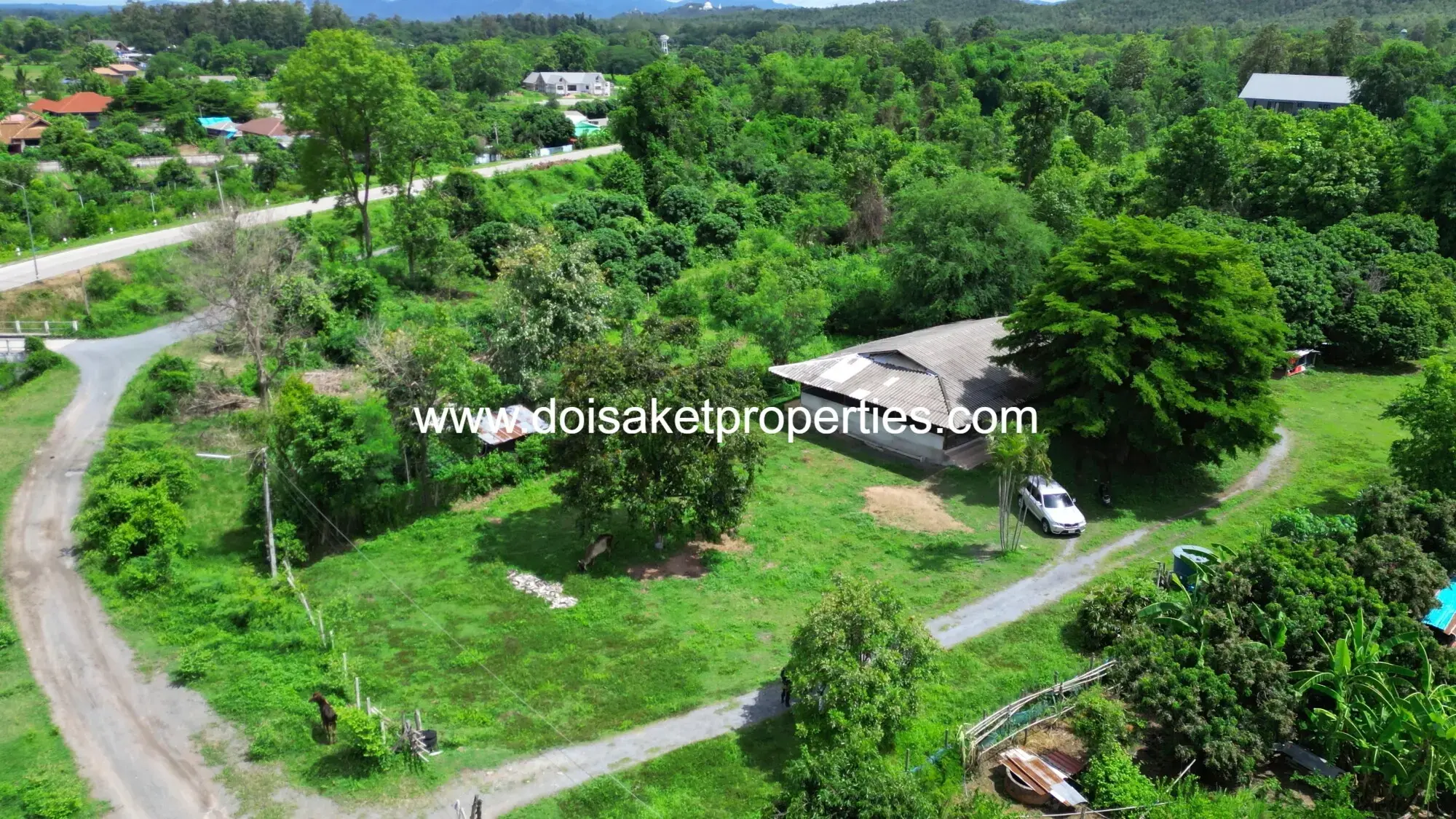 (LS395-02) 2 Rai of Nice Land for Sale in Mae Pong, Doi Saket, Chiang Mai