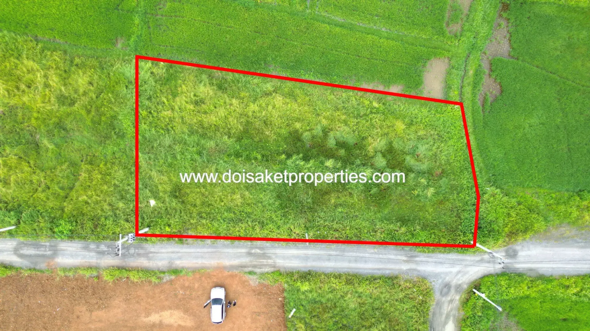 (LS397-00) Nice 2 Ngan Plot of Land for Sale in Choeng Doi, Doi Saket, Chiang Mai