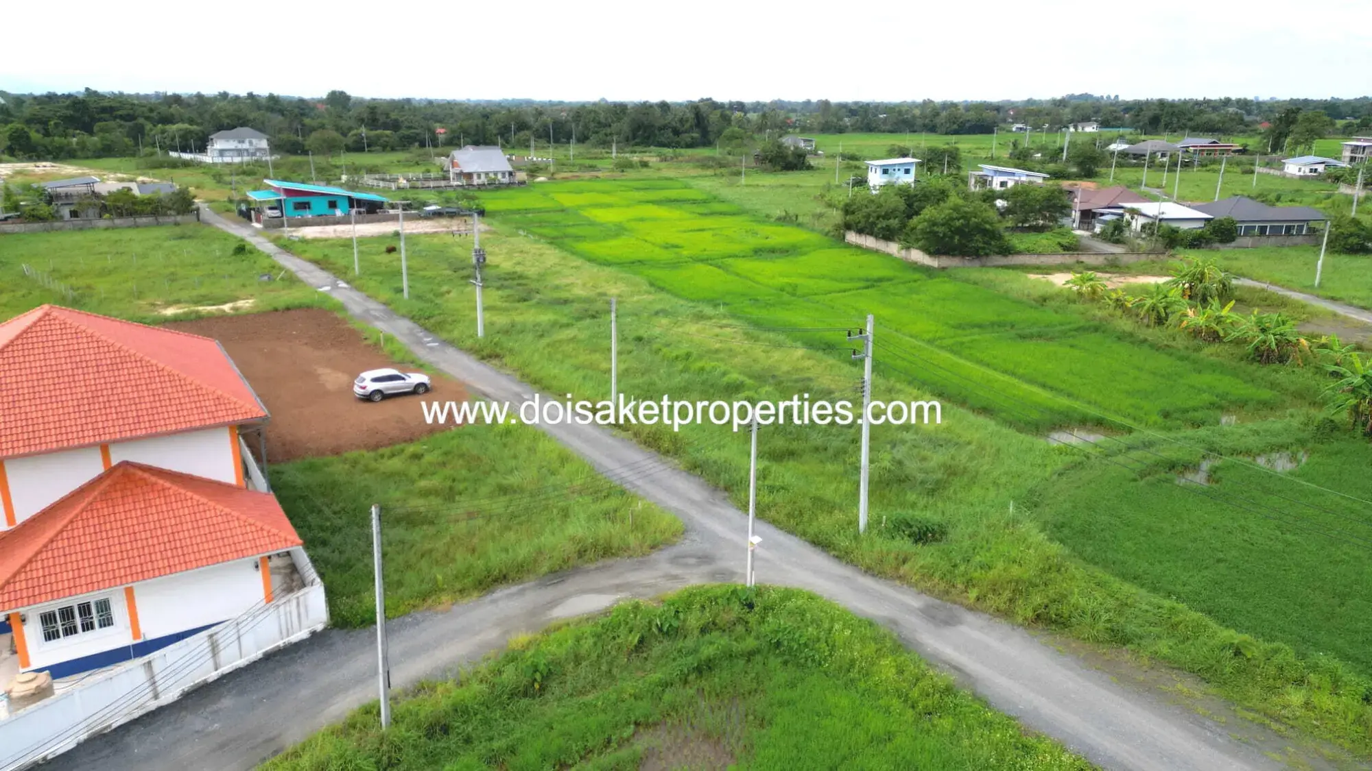 (LS397-00) Nice 2 Ngan Plot of Land for Sale in Choeng Doi, Doi Saket, Chiang Mai