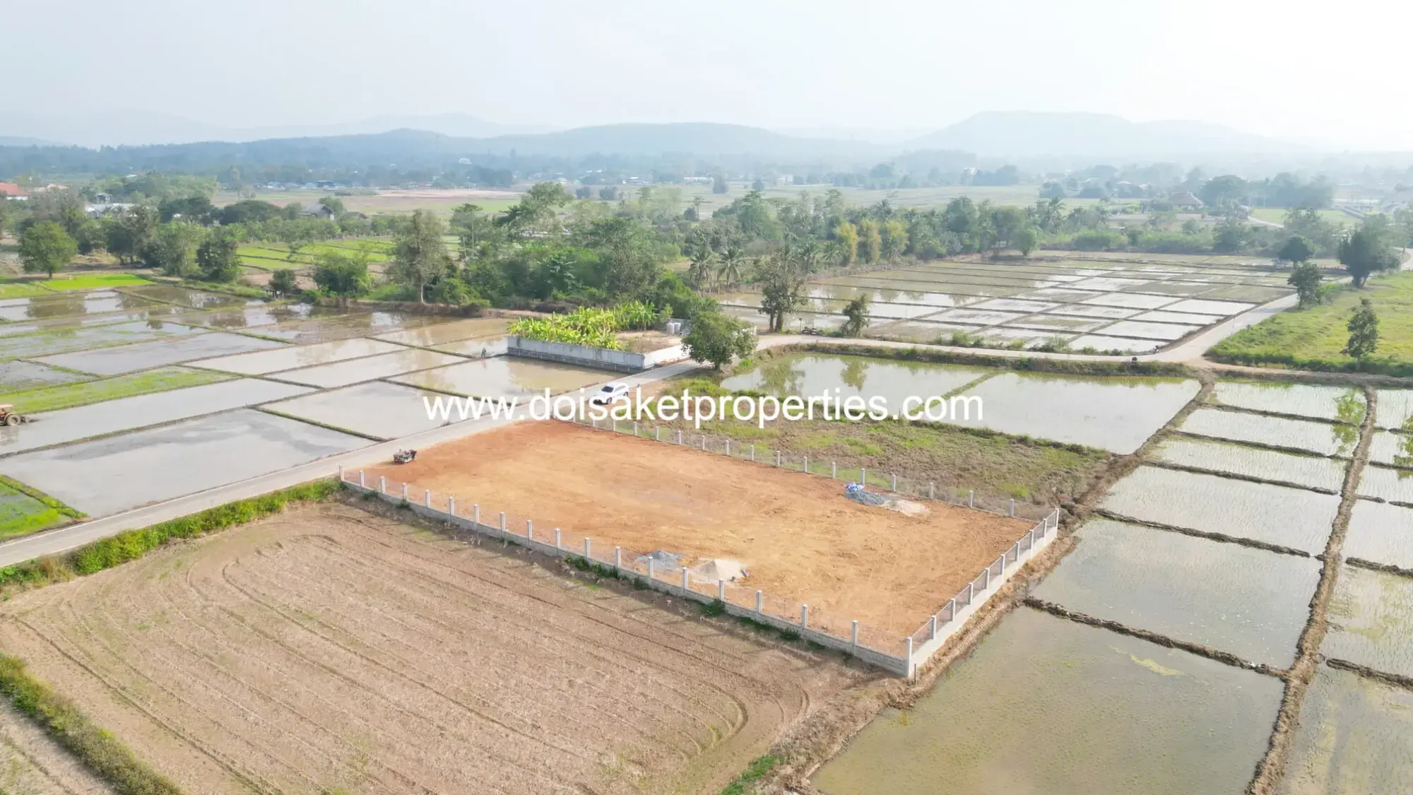 (LS401-00) Great Plot of Land with Stunning Views and Tranquil Setting for Sale in Pa Pong, Doi Saket, Chiang Mai