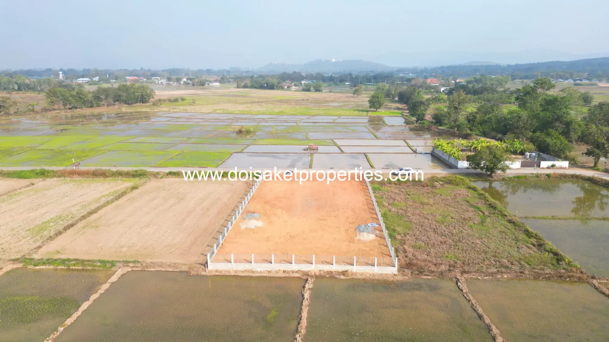 (LS401-00) Great Plot of Land with Stunning Views and Tranquil Setting for Sale in Pa Pong, Doi Saket, Chiang Mai