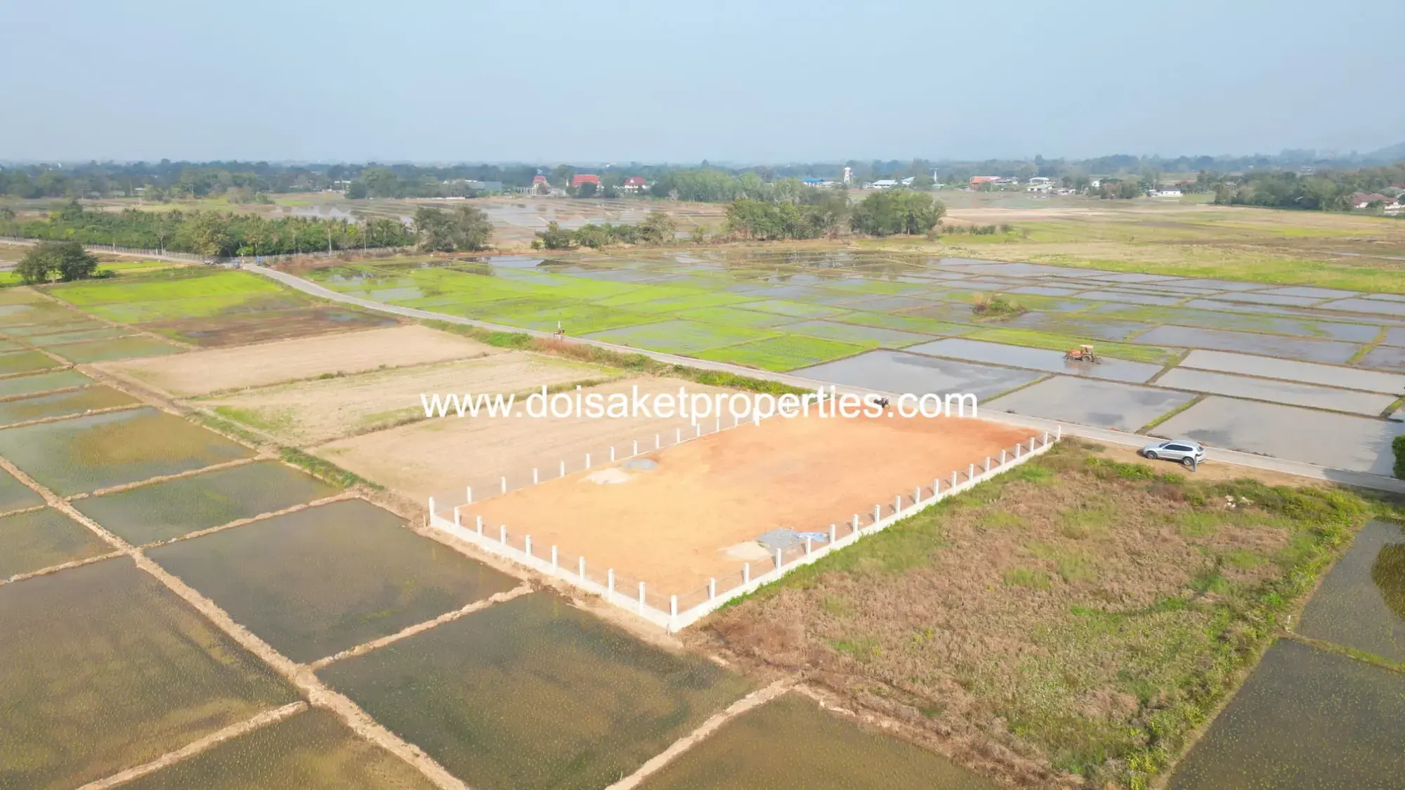(LS401-00) Great Plot of Land with Stunning Views and Tranquil Setting for Sale in Pa Pong, Doi Saket, Chiang Mai