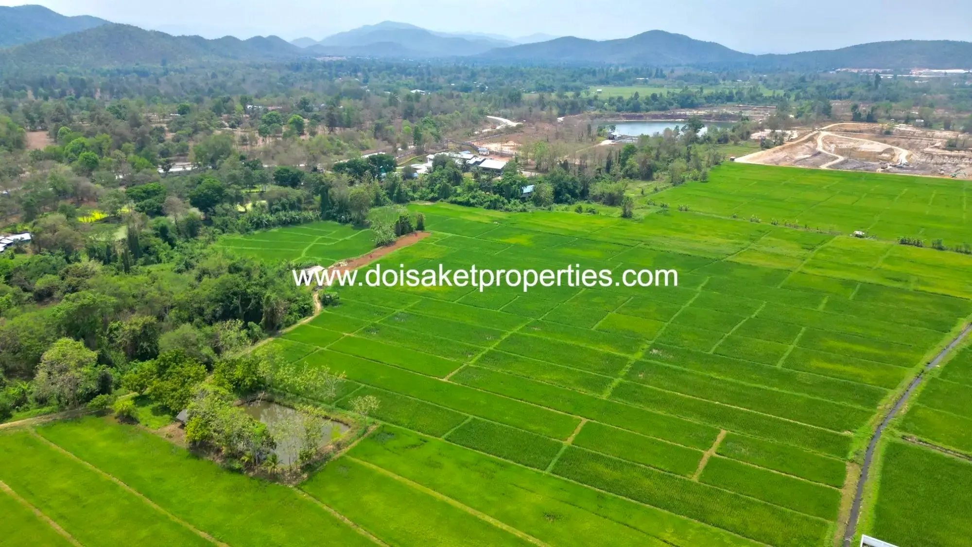 (LS408-40) Beautiful 40+ Rai Plot of Subdividable Land for Sale in Choeng Doi, Doi Saket, Chiang Mai