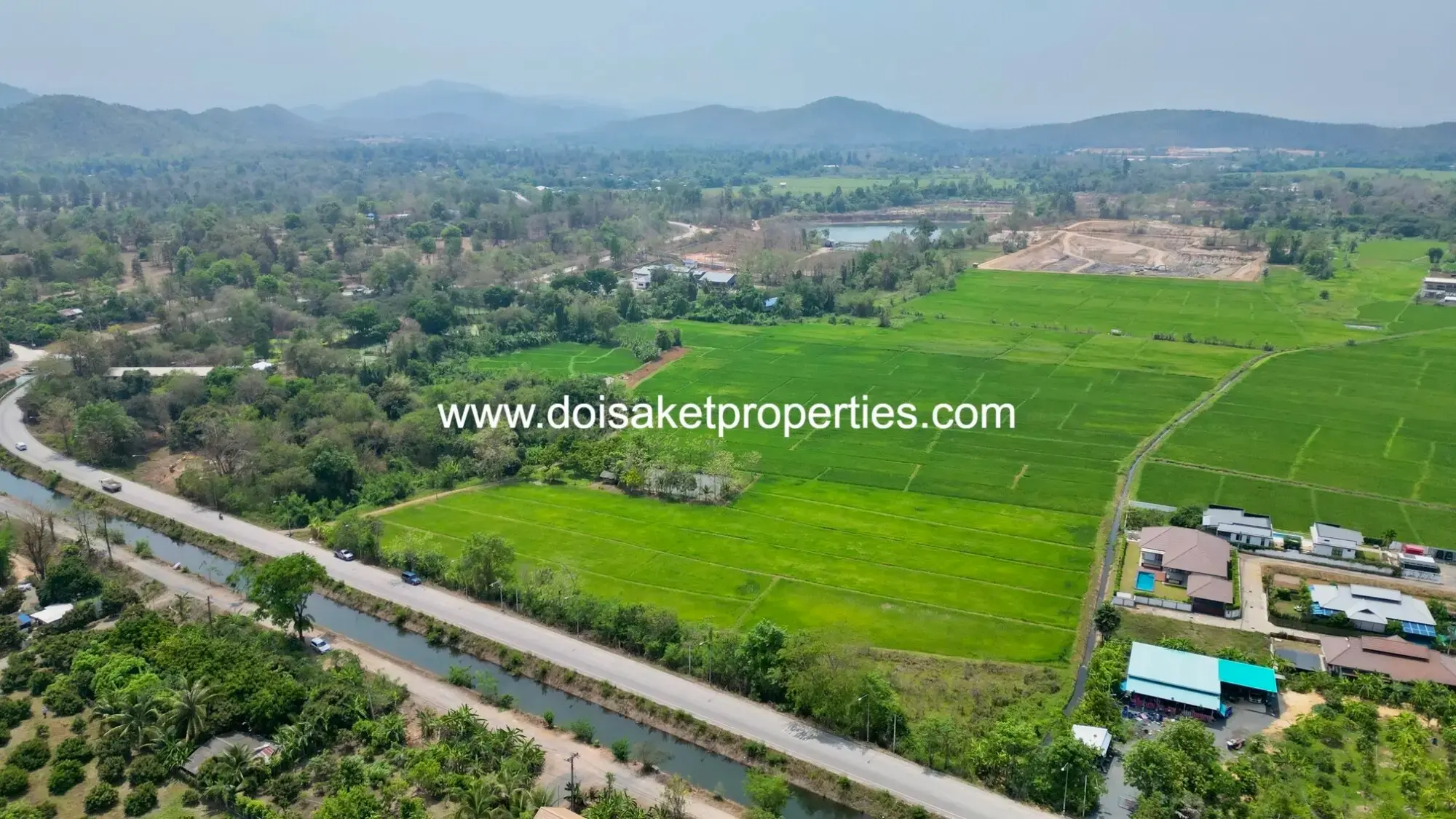 (LS408-40) Beautiful 40+ Rai Plot of Subdividable Land for Sale in Choeng Doi, Doi Saket, Chiang Mai