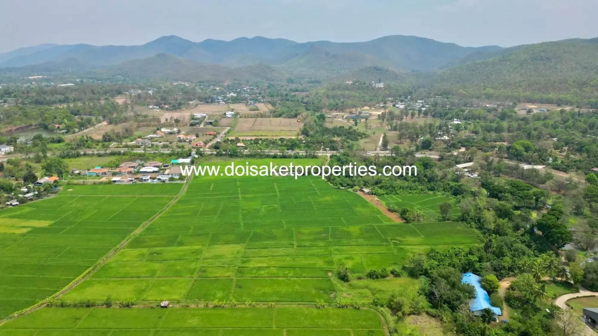 (LS408-40) Beautiful 40+ Rai Plot of Subdividable Land for Sale in Choeng Doi, Doi Saket, Chiang Mai