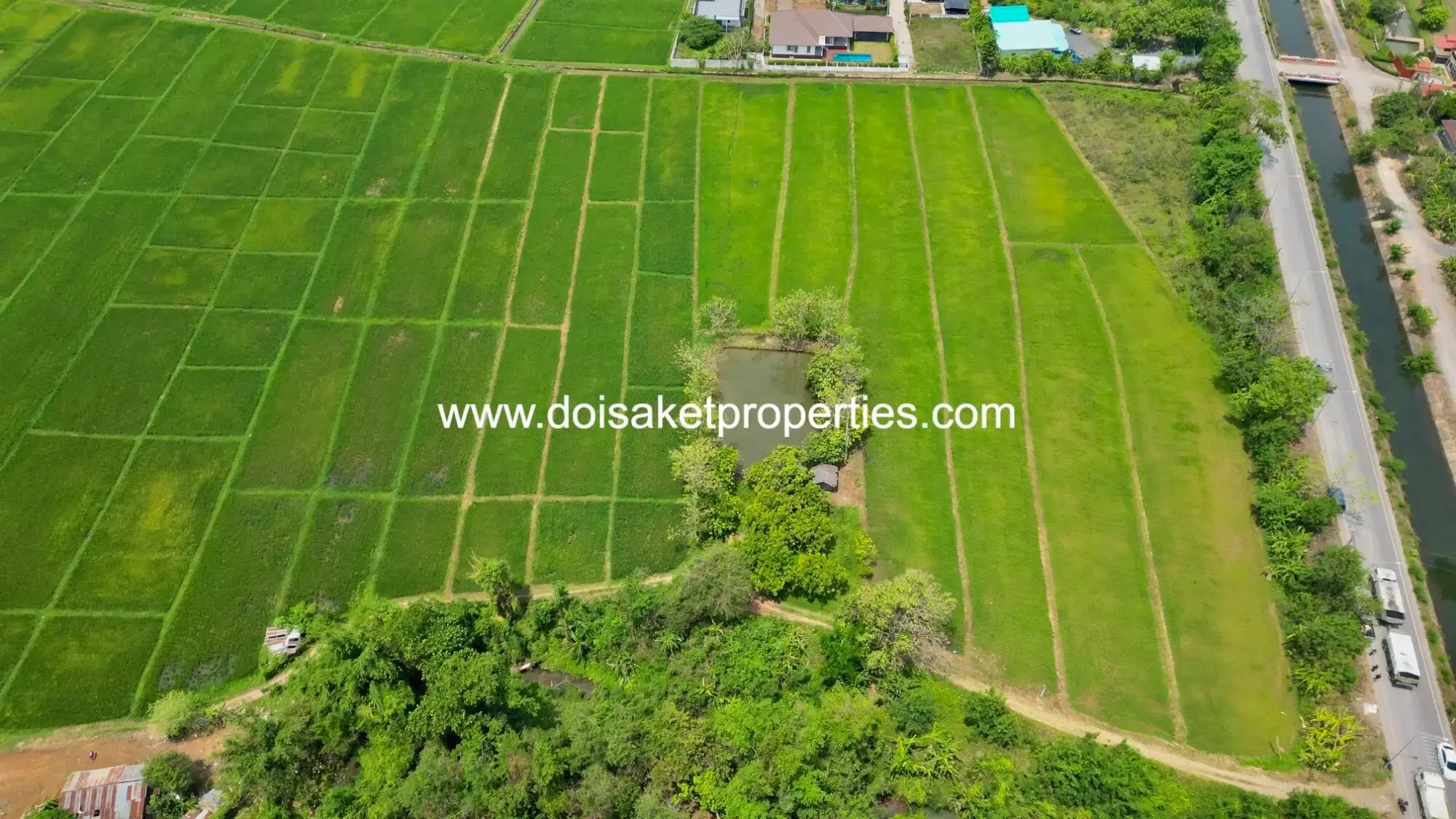 (LS408-40) Beautiful 40+ Rai Plot of Subdividable Land for Sale in Choeng Doi, Doi Saket, Chiang Mai