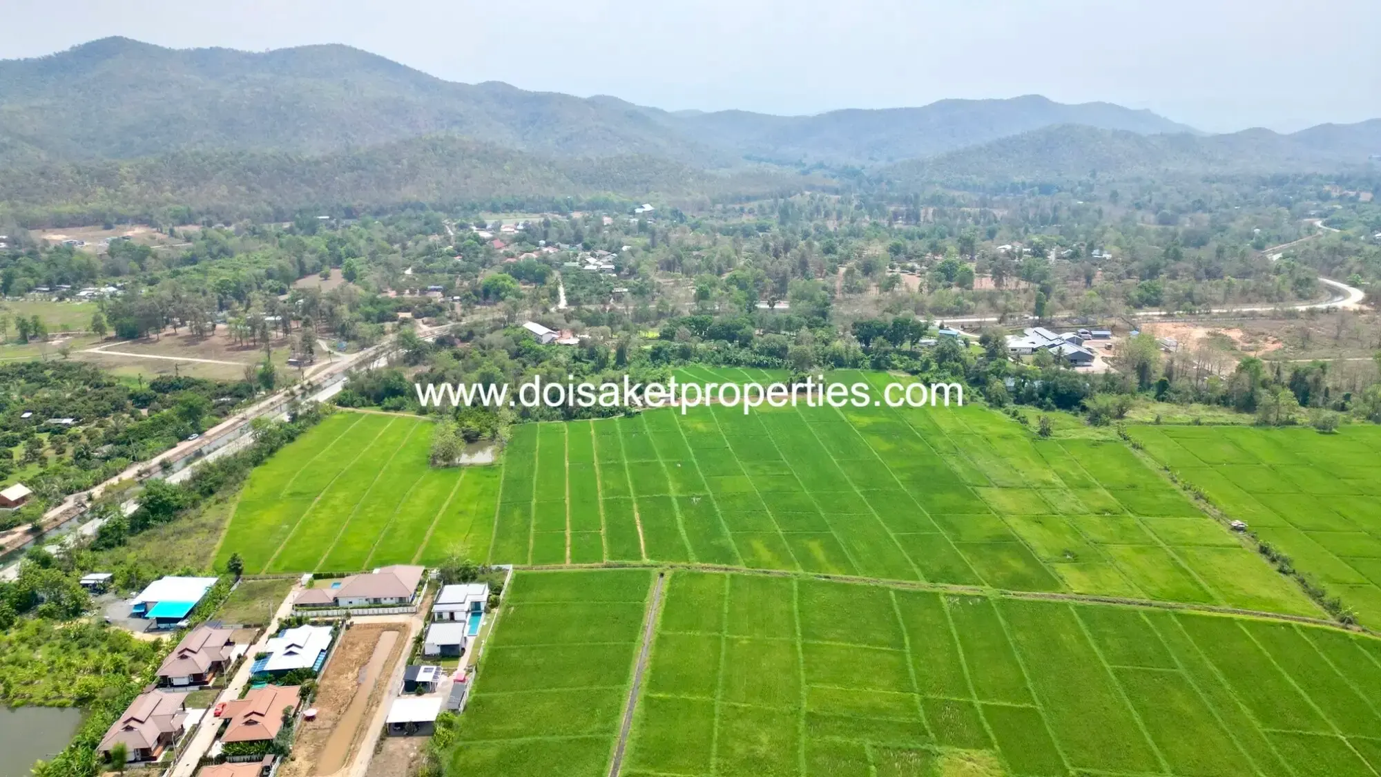 (LS408-40) Beautiful 40+ Rai Plot of Subdividable Land for Sale in Choeng Doi, Doi Saket, Chiang Mai