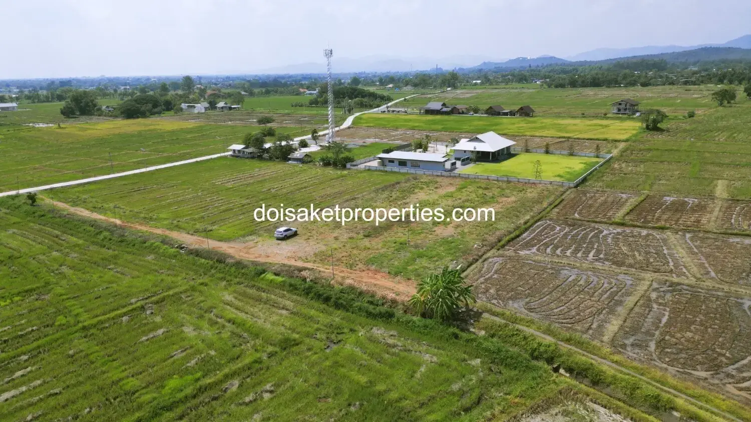 (LS411-01) 1 Rai of Land with Great Views for Sale in Pa Pong, Doi Saket, Chiang Mai