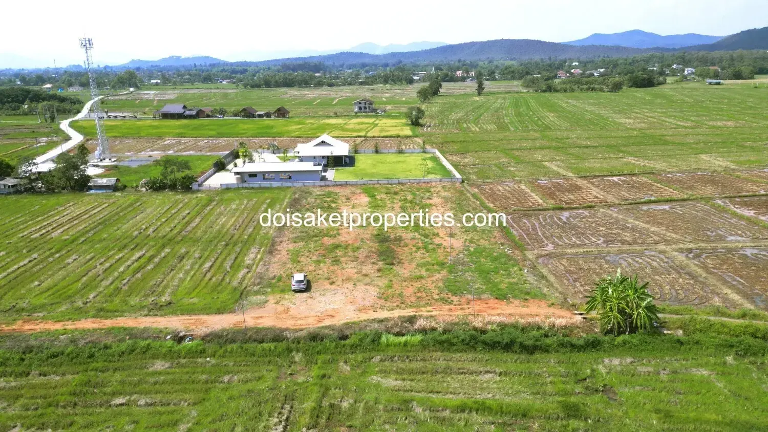 (LS411-01) 1 Rai of Land with Great Views for Sale in Pa Pong, Doi Saket, Chiang Mai