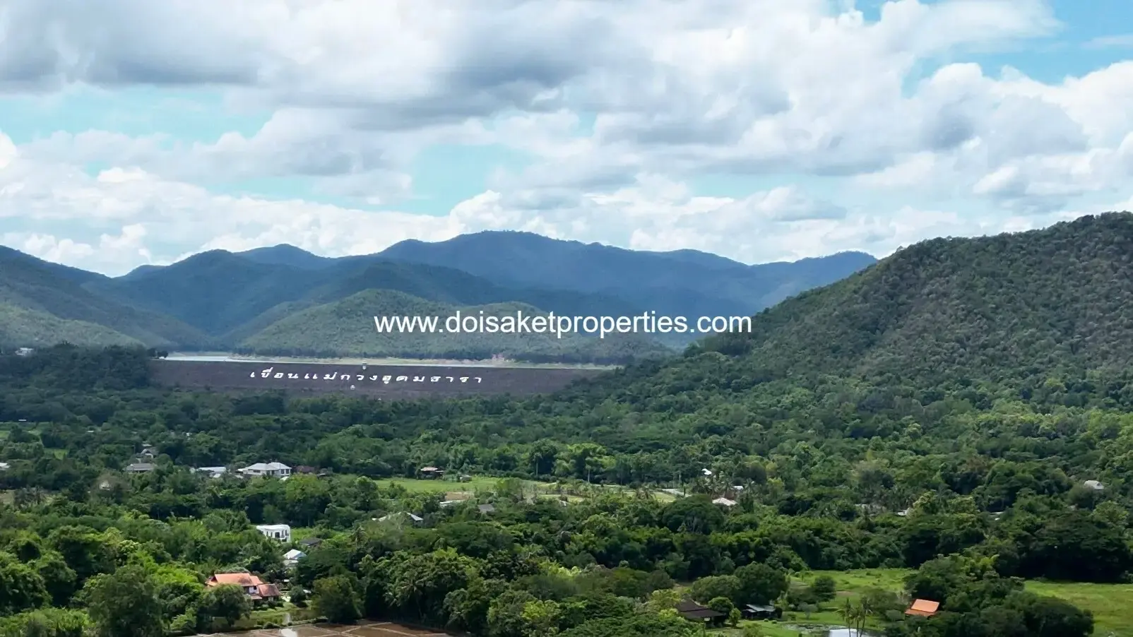 (LS412-08) Scenic 8+ Rai Land in the Countryside with Mountain &amp; Rice Field Views for Sale in Luang Nuea, Doi Saket, Chiang Mai