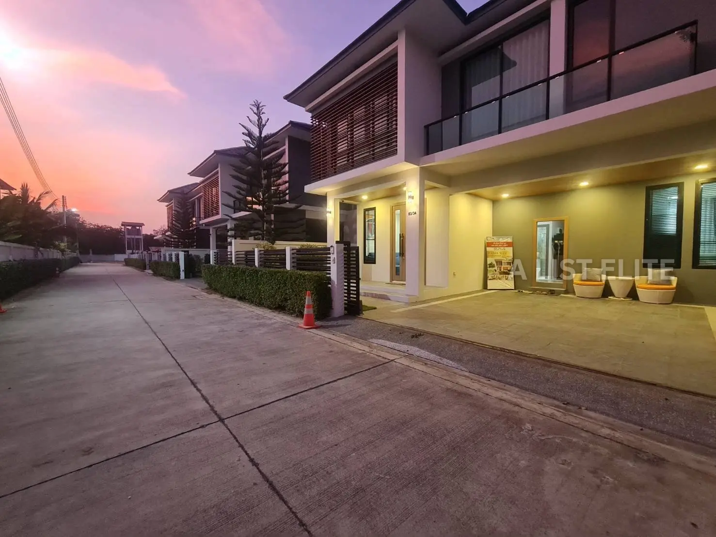 บ้านเดี่ยวในหมู่บ้าน Tamarind Village พัทยา