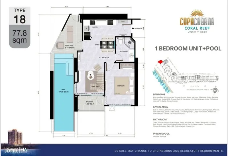  Copacabana Coral Reef – Piscine Privée