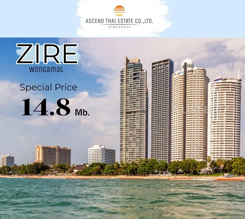 Zire Wongamat – Appartement 2 chambres en bord de mer avec vue mer