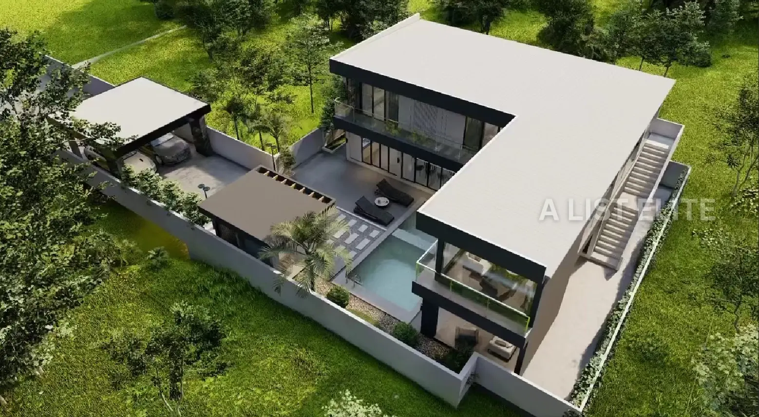 Villa de luxe à 2 étages avec piscine – Chevalier Pattaya