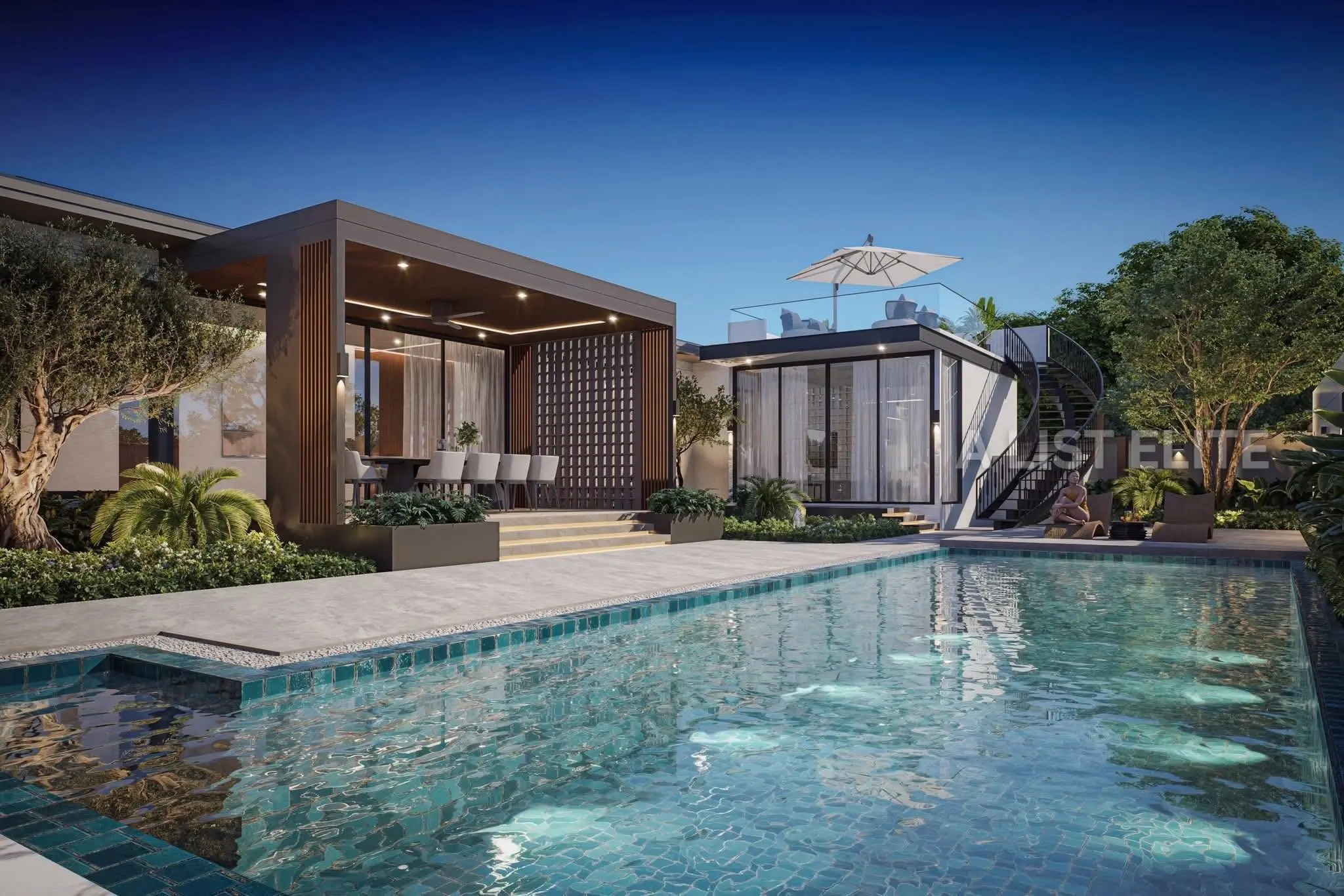 Luxury Modern Detached House in Pattaya.