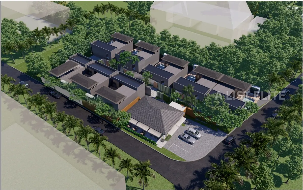 8 pool villas and 1 restaurant, fully furnished, beautifully decorated, Pattaya-Naklua area