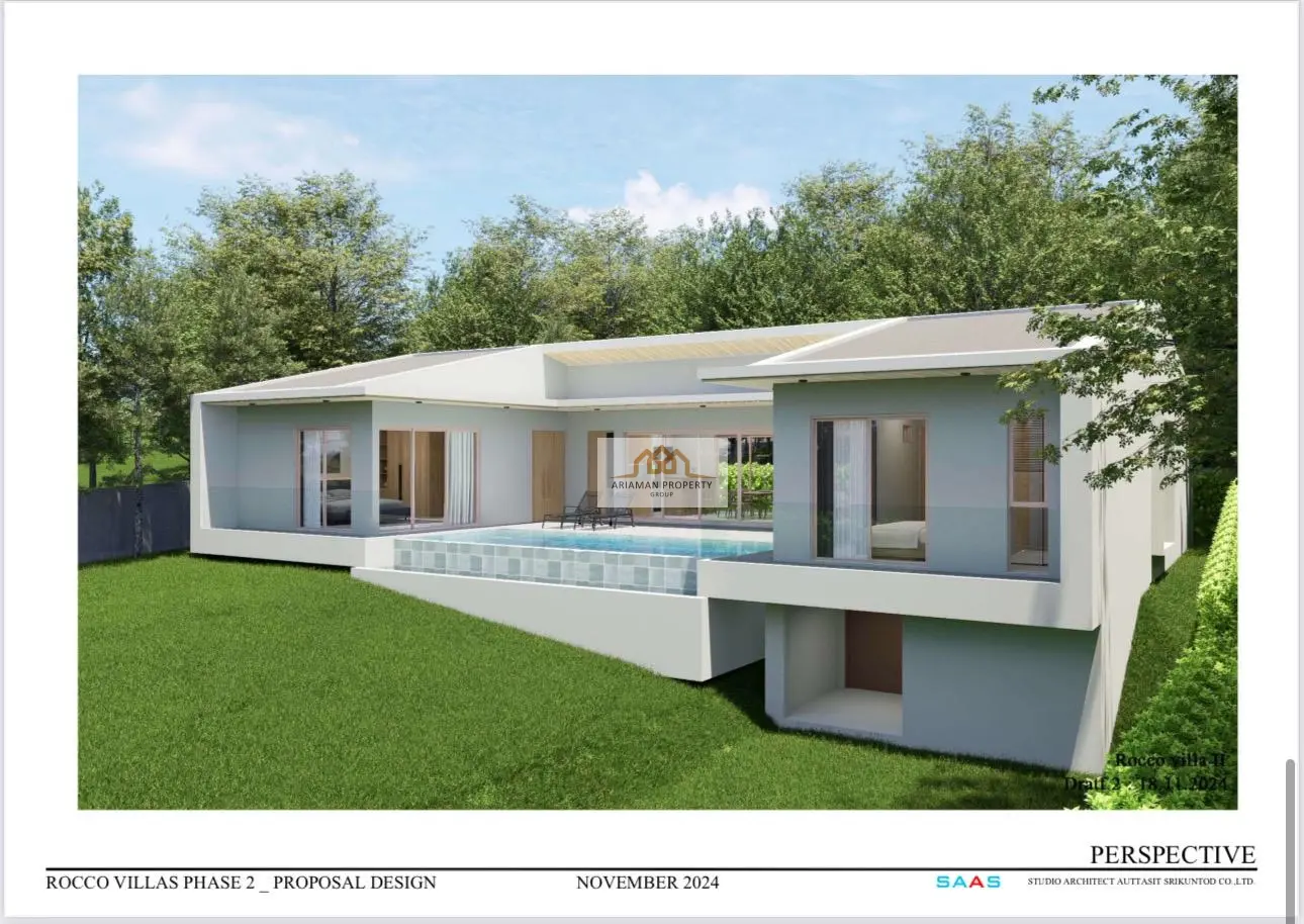 Modern Single-Story Villa with Private Pool and Lush Garden in Maenam, Ko Samui