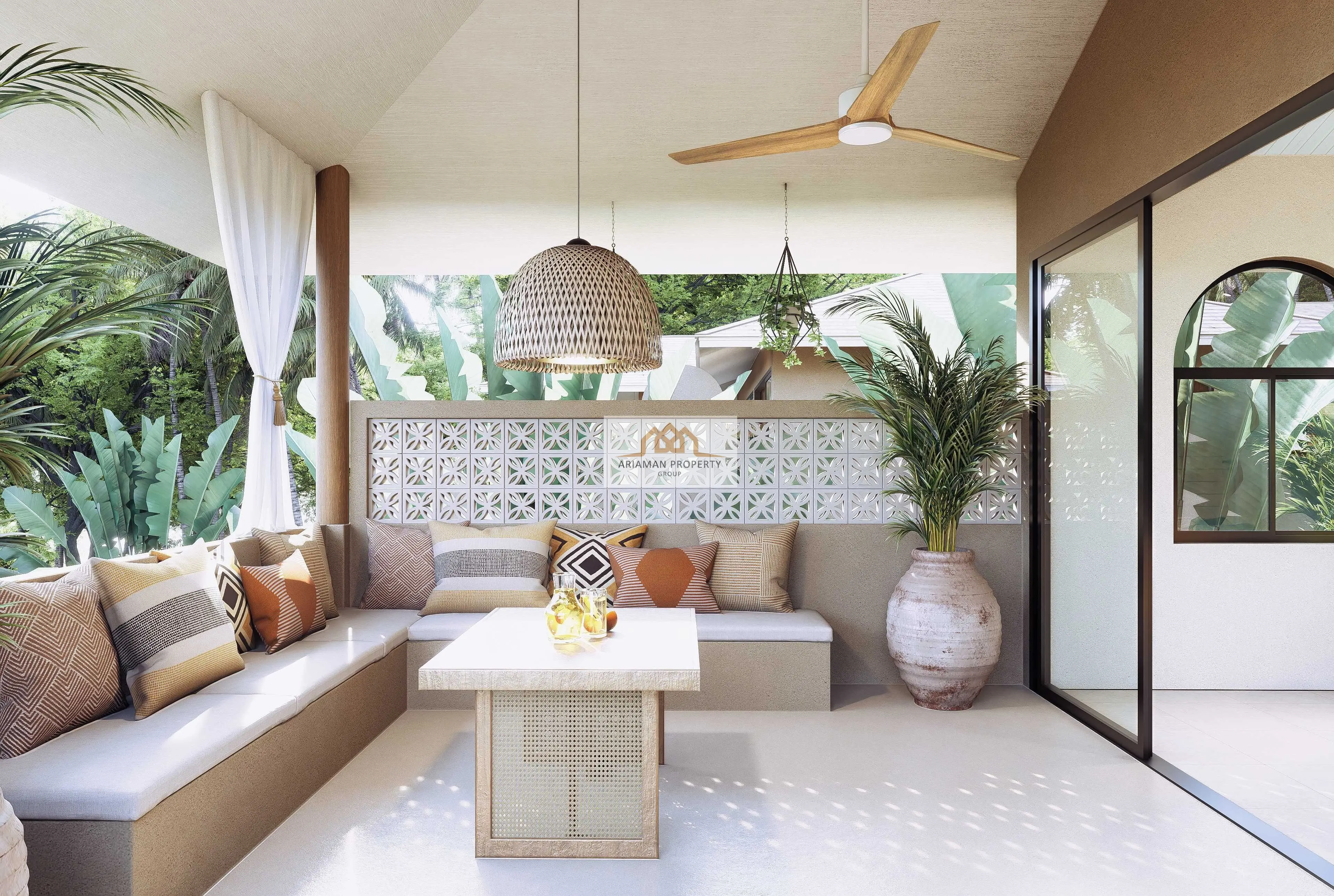 Seaview Two-Story Villa with Private Infinity Pool in Secluded Lamai Hillside