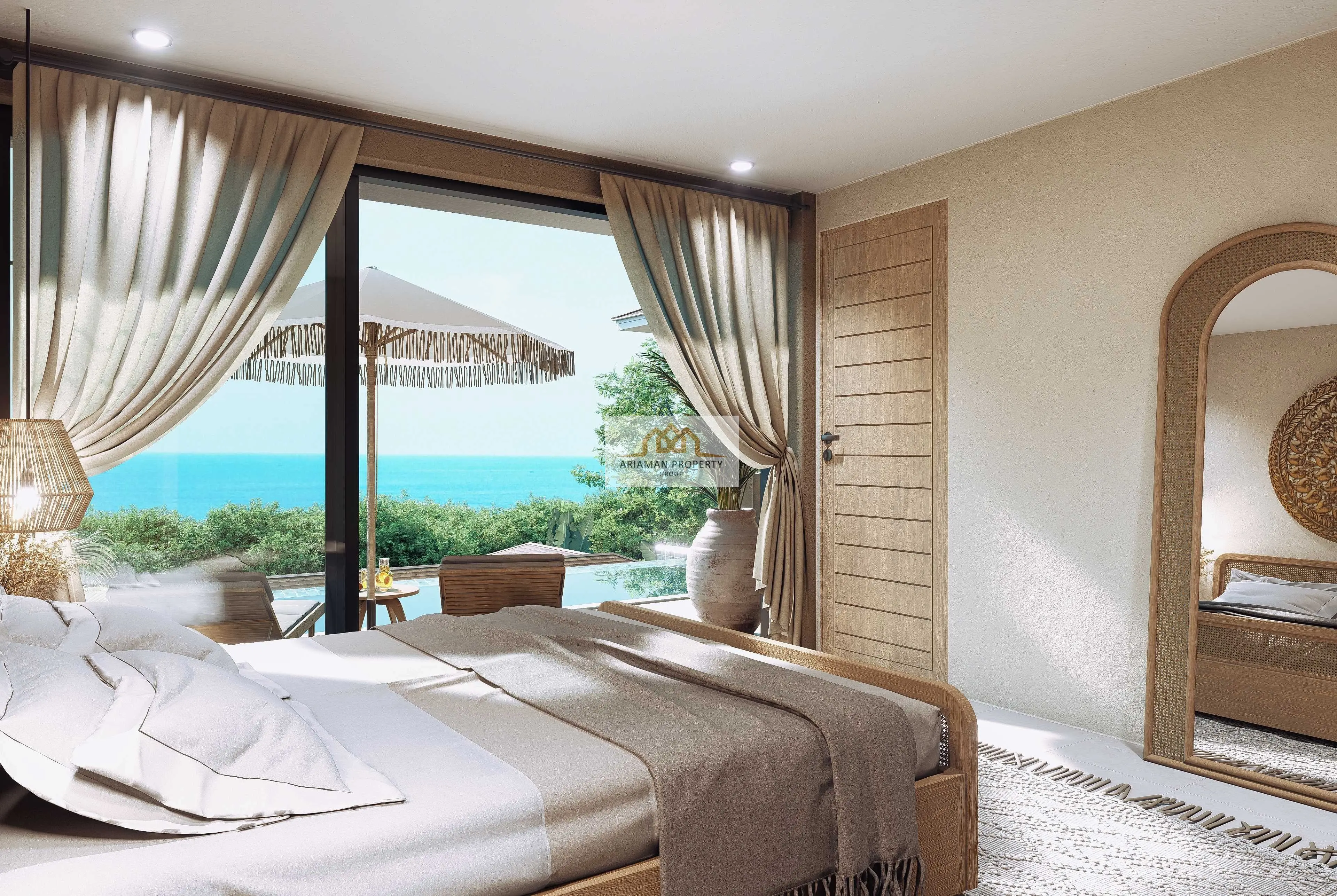 Seaview Two-Story Villa with Private Infinity Pool in Secluded Lamai Hillside