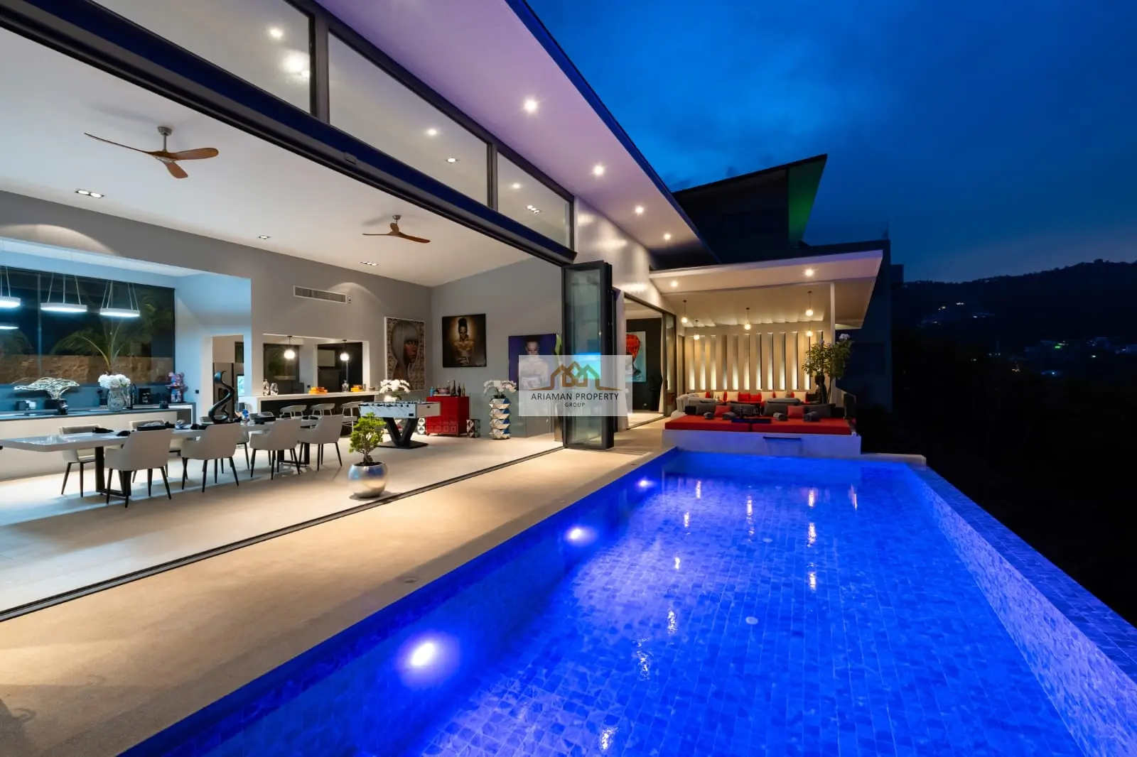 Luxurious 4-Bedroom Freehold Villa with Stunning Ocean and Mountain Views in Chaweng Noi